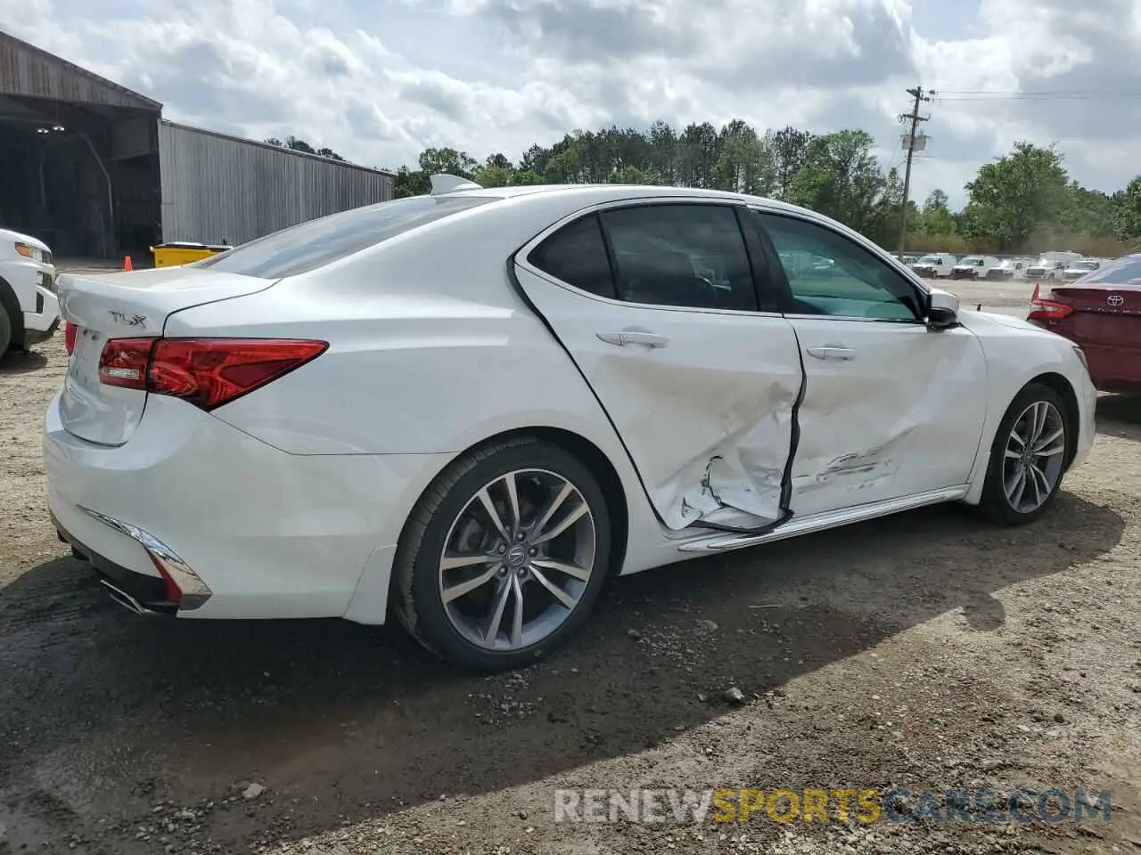 3 fotografías del automóvil dañado 19UUB2F4XLA004333 ACURA TLX 2020