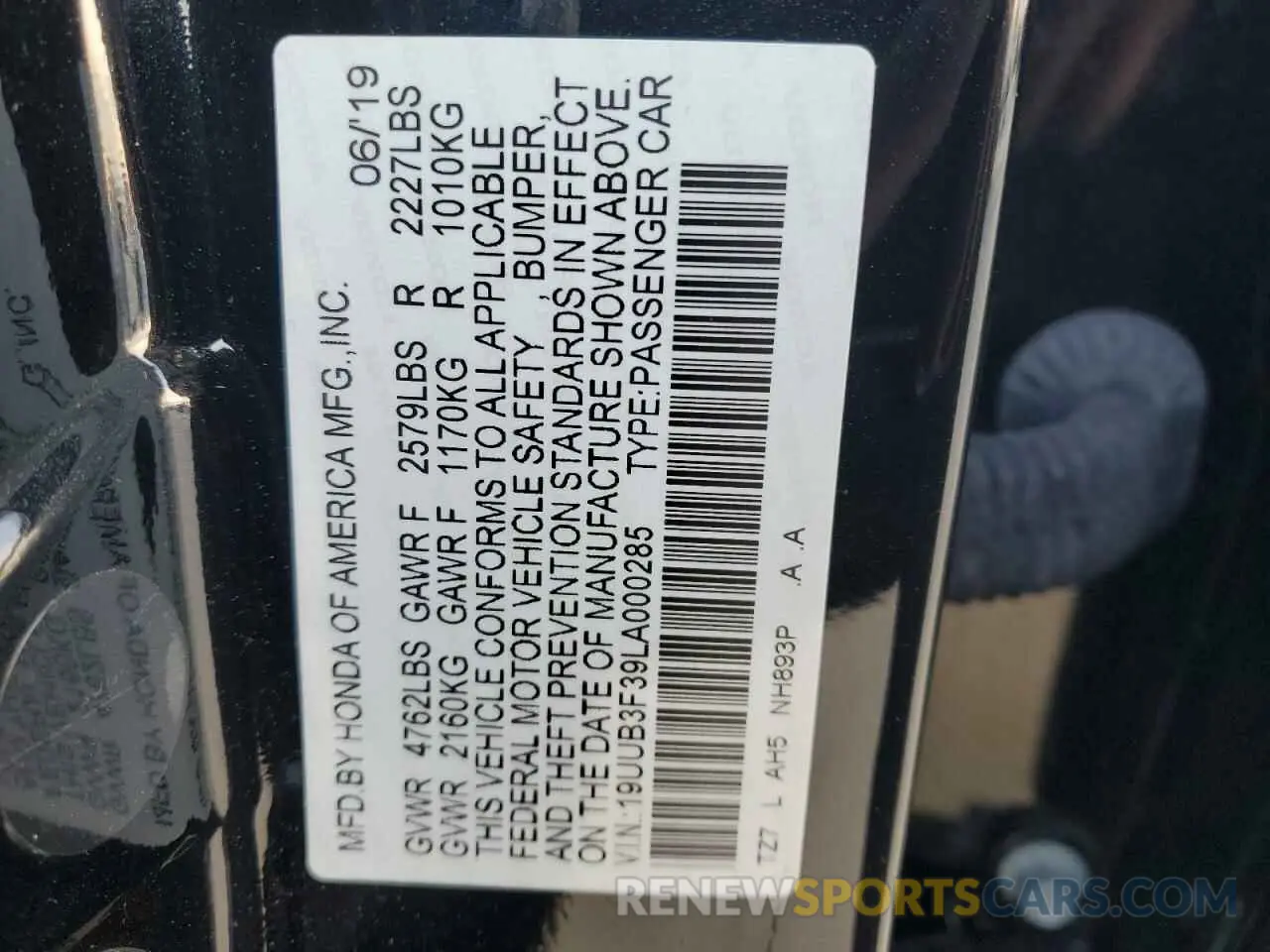 13 fotografías del automóvil dañado 19UUB3F39LA000285 ACURA TLX 2020