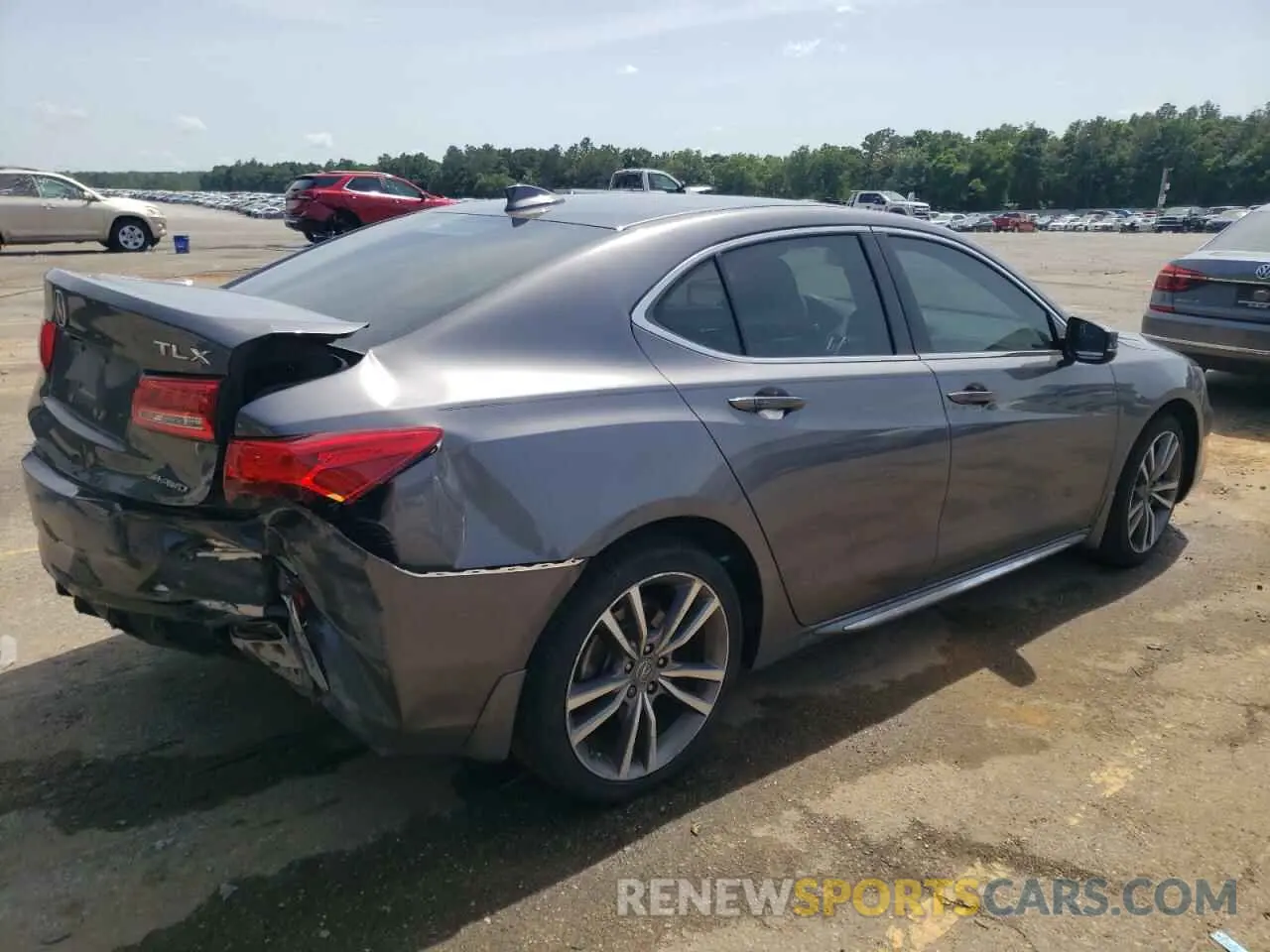 3 fotografías del automóvil dañado 19UUB3F40LA001110 ACURA TLX 2020