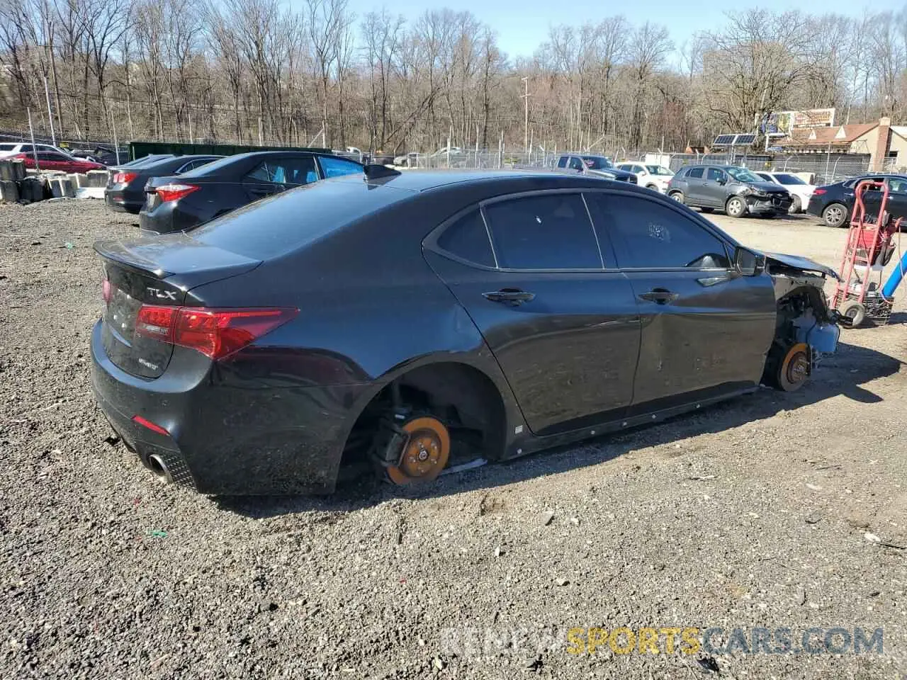 3 fotografías del automóvil dañado 19UUB3F64LA001421 ACURA TLX 2020