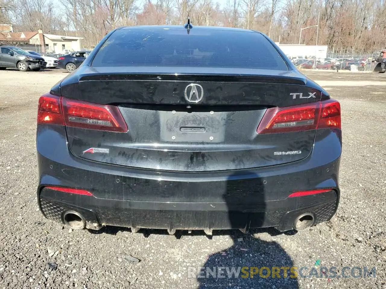 6 fotografías del automóvil dañado 19UUB3F64LA001421 ACURA TLX 2020