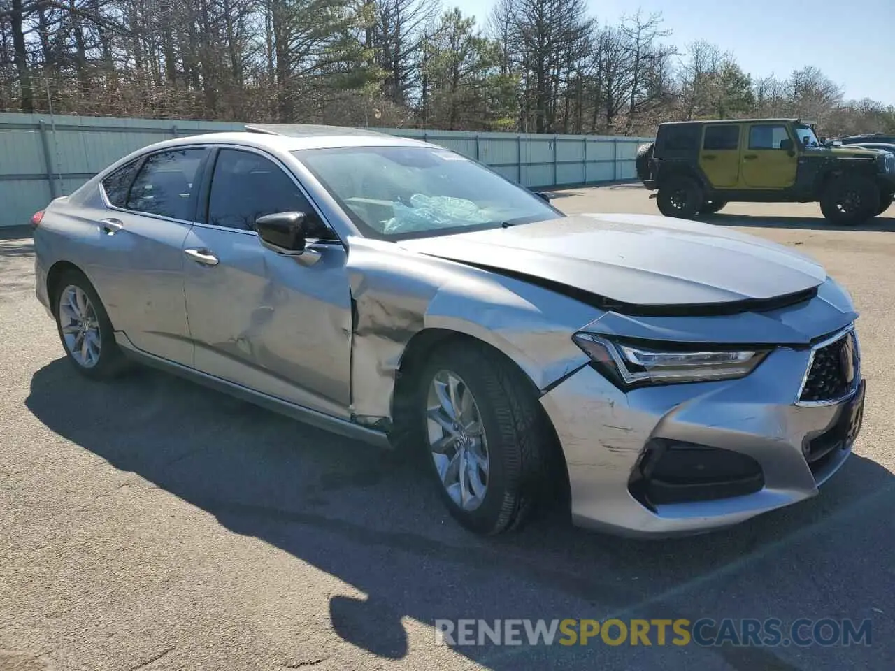 4 fotografías del automóvil dañado 19UUB5F30MA003198 ACURA TLX 2021