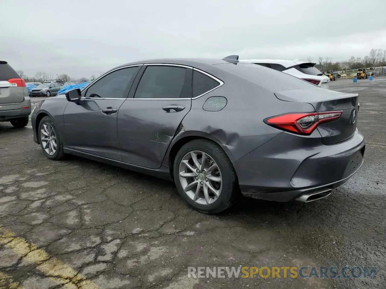 2 fotografías del automóvil dañado 19UUB5F30MA013231 ACURA TLX 2021