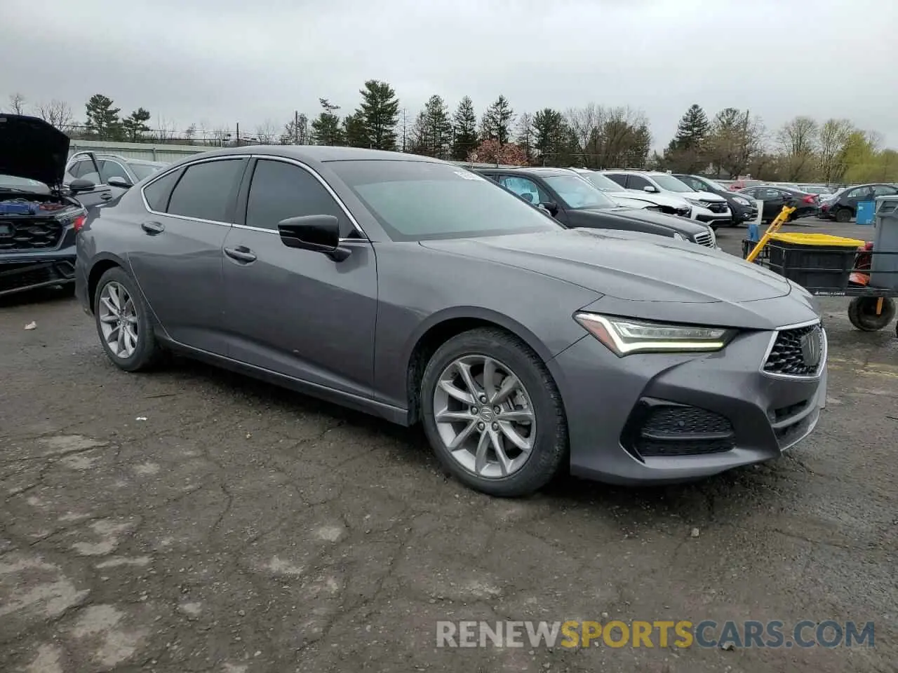 4 fotografías del automóvil dañado 19UUB5F30MA013231 ACURA TLX 2021