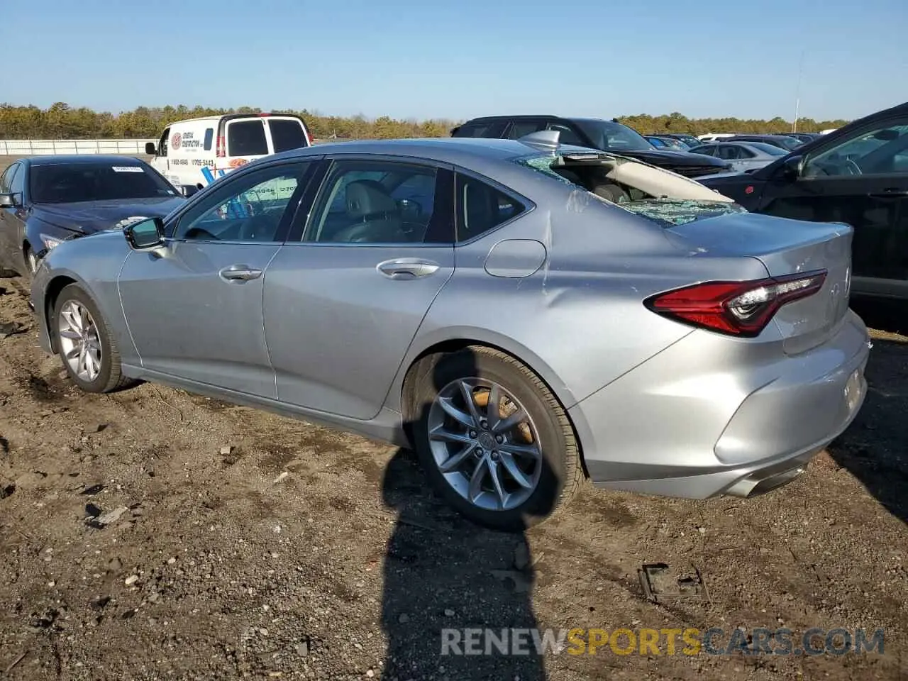 2 fotografías del automóvil dañado 19UUB5F31MA011939 ACURA TLX 2021