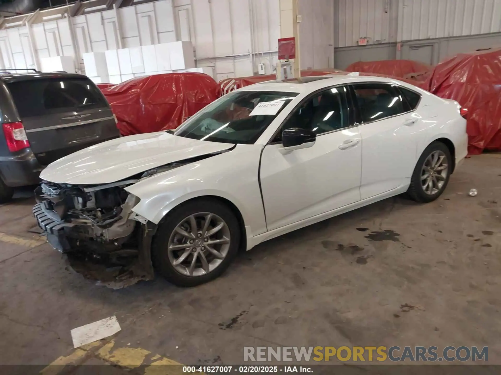 2 fotografías del automóvil dañado 19UUB5F33MA013207 ACURA TLX 2021