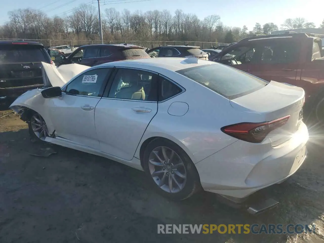 2 fotografías del automóvil dañado 19UUB5F39MA011428 ACURA TLX 2021