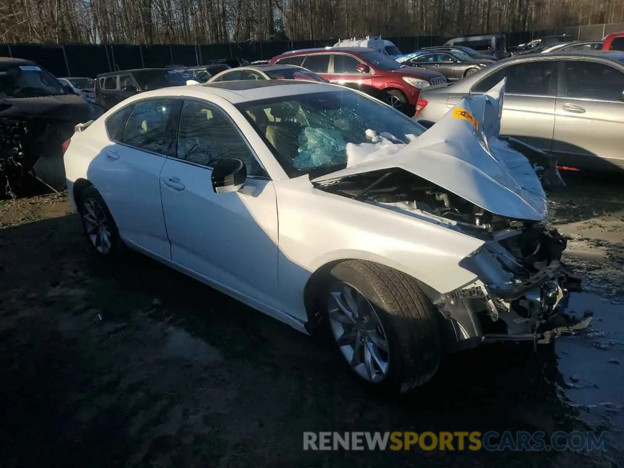 4 fotografías del automóvil dañado 19UUB5F39MA011428 ACURA TLX 2021