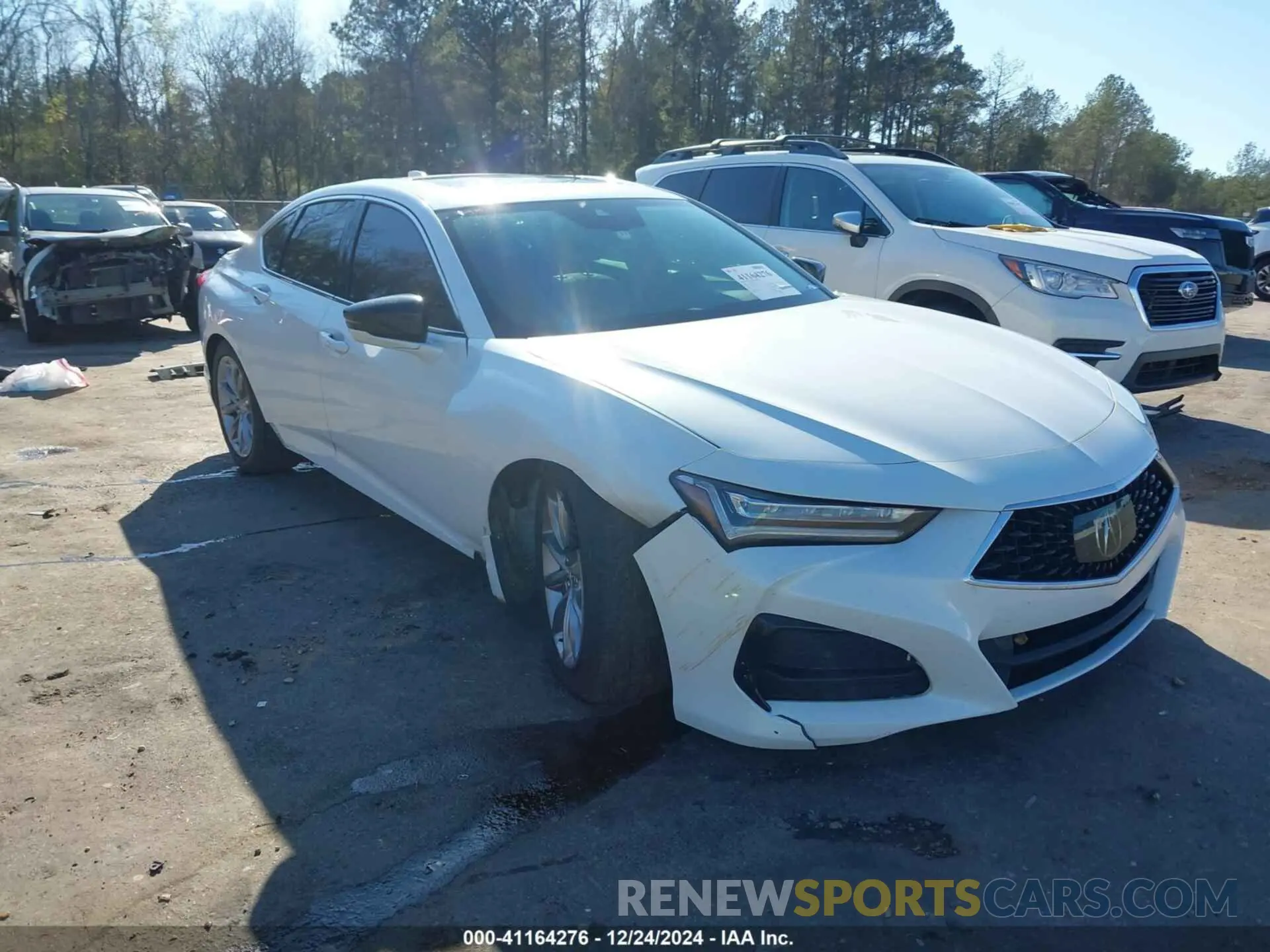 1 fotografías del automóvil dañado 19UUB5F39MA011445 ACURA TLX 2021