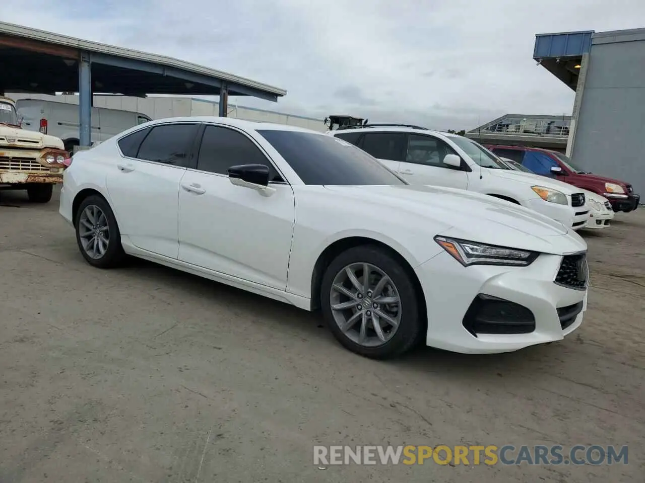 4 fotografías del automóvil dañado 19UUB5F3XMA002401 ACURA TLX 2021