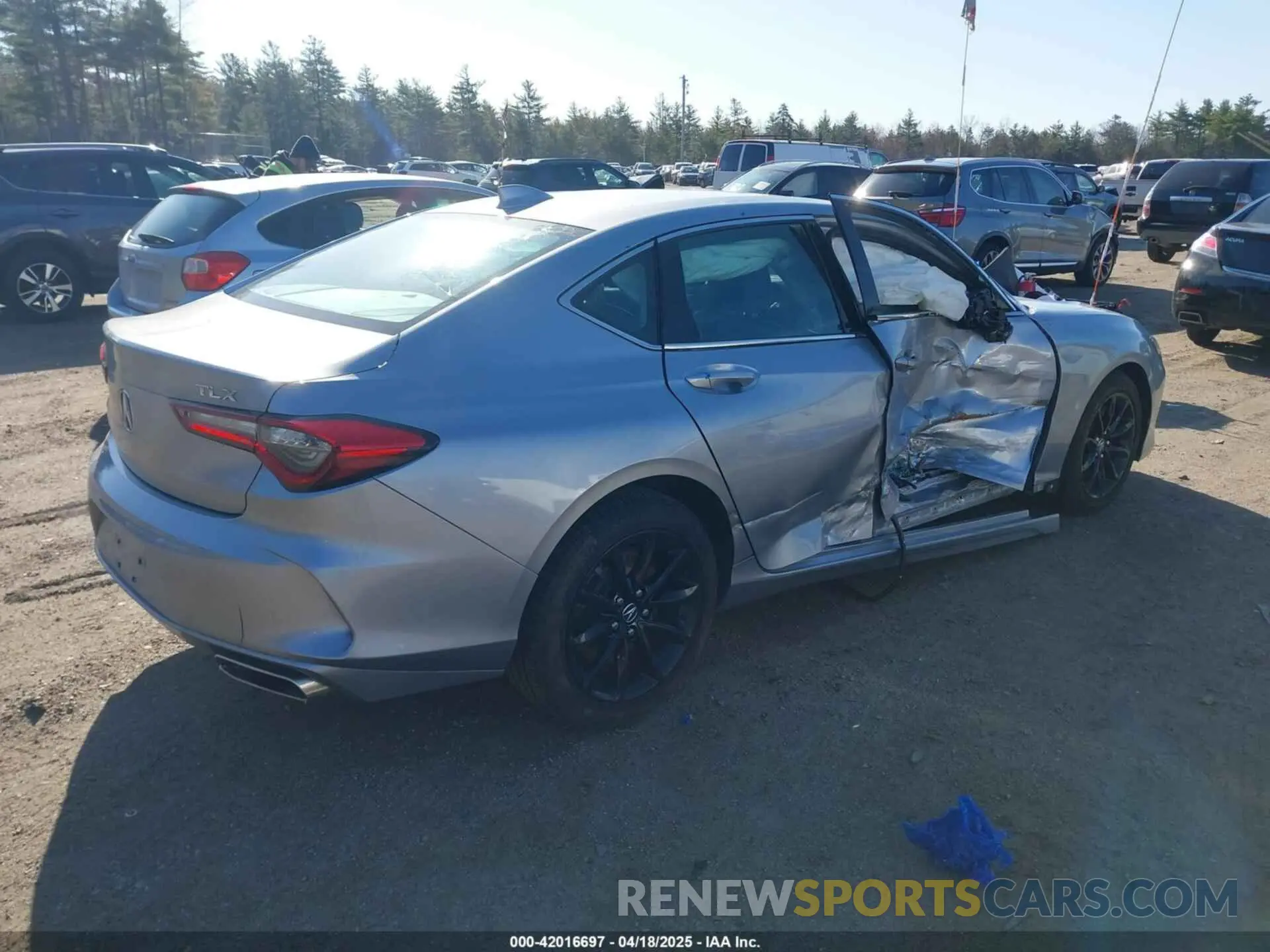 4 fotografías del automóvil dañado 19UUB5F3XMA011289 ACURA TLX 2021