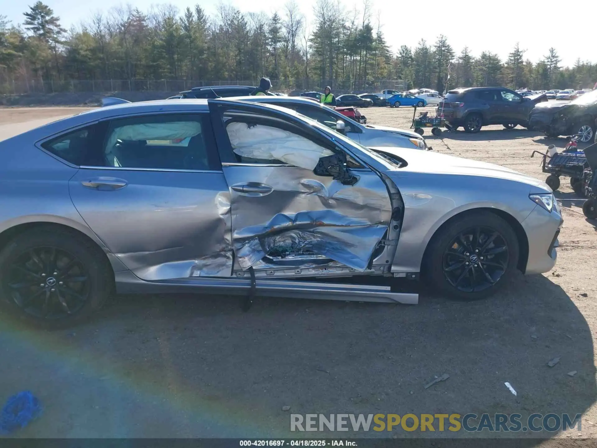 6 fotografías del automóvil dañado 19UUB5F3XMA011289 ACURA TLX 2021
