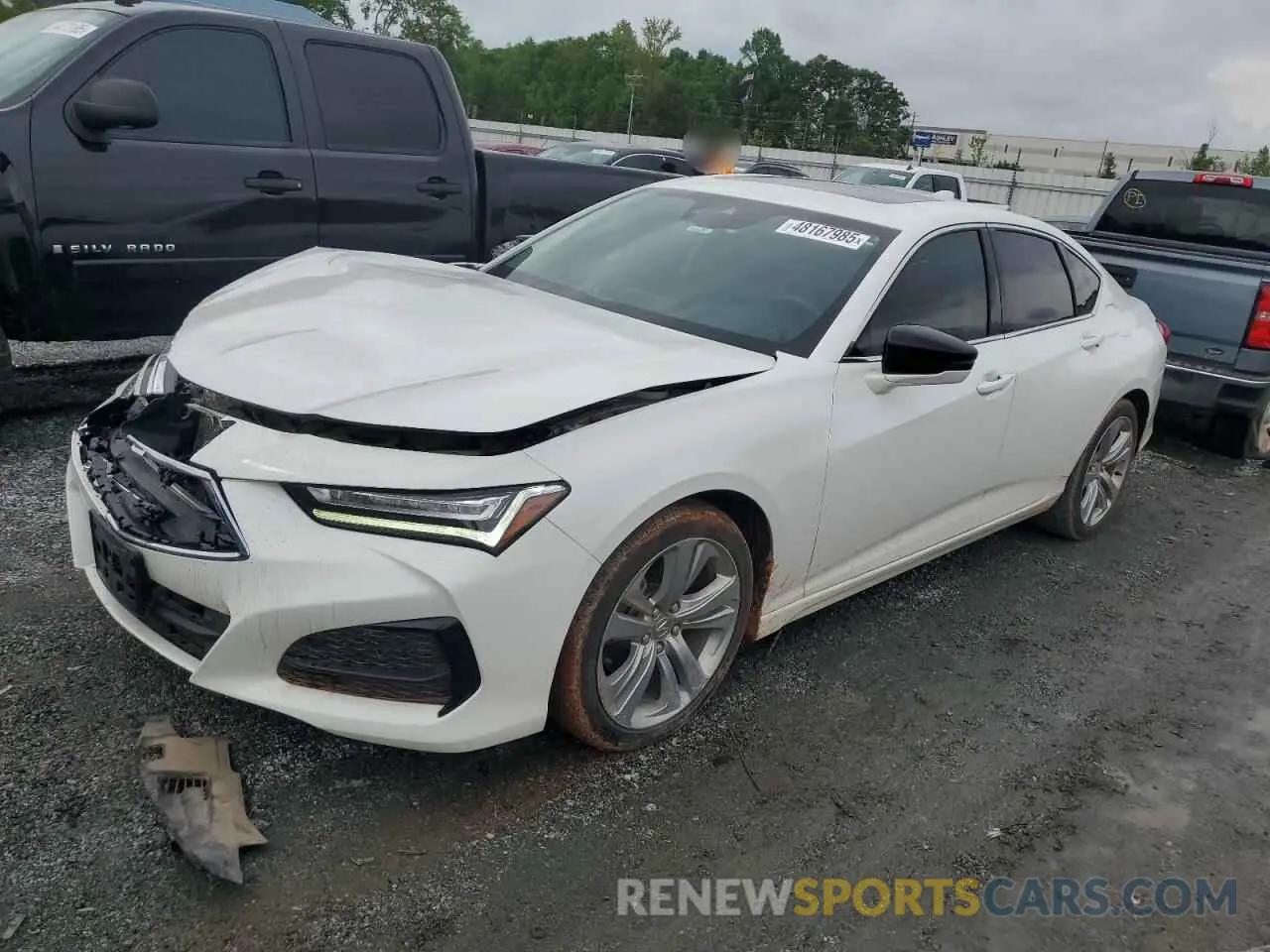 1 fotografías del automóvil dañado 19UUB5F41MA008113 ACURA TLX 2021