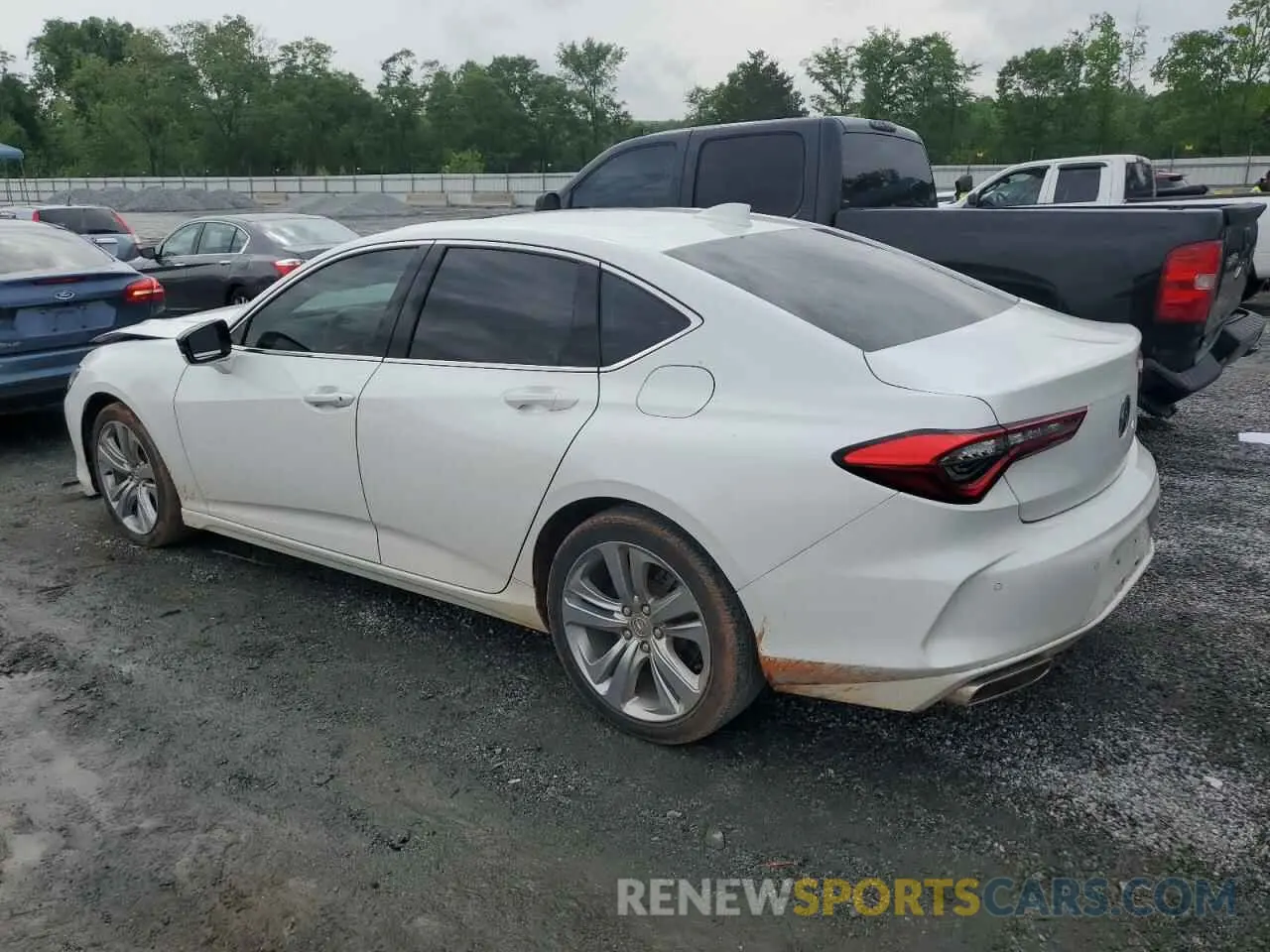 2 fotografías del automóvil dañado 19UUB5F41MA008113 ACURA TLX 2021
