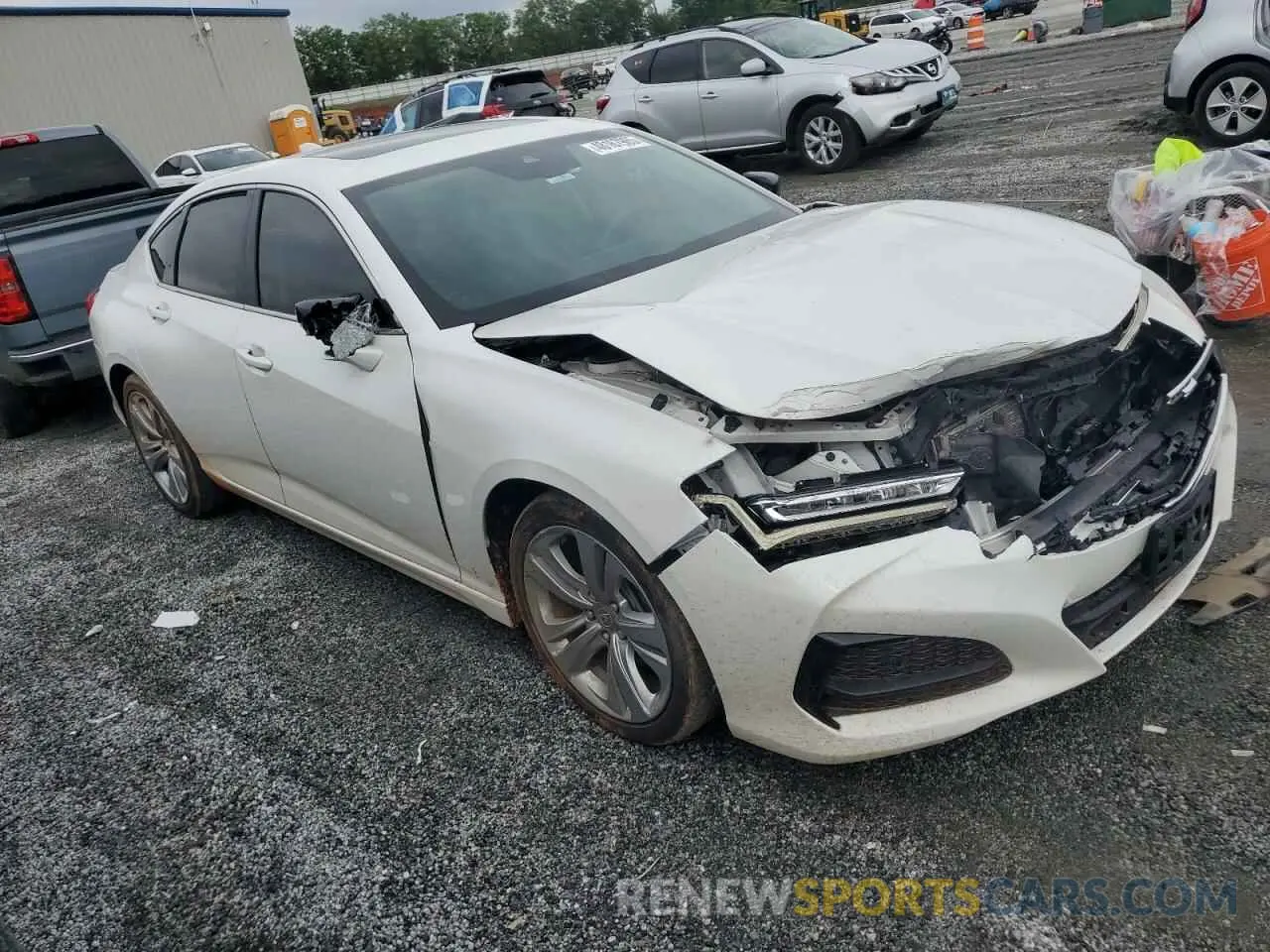 4 fotografías del automóvil dañado 19UUB5F41MA008113 ACURA TLX 2021