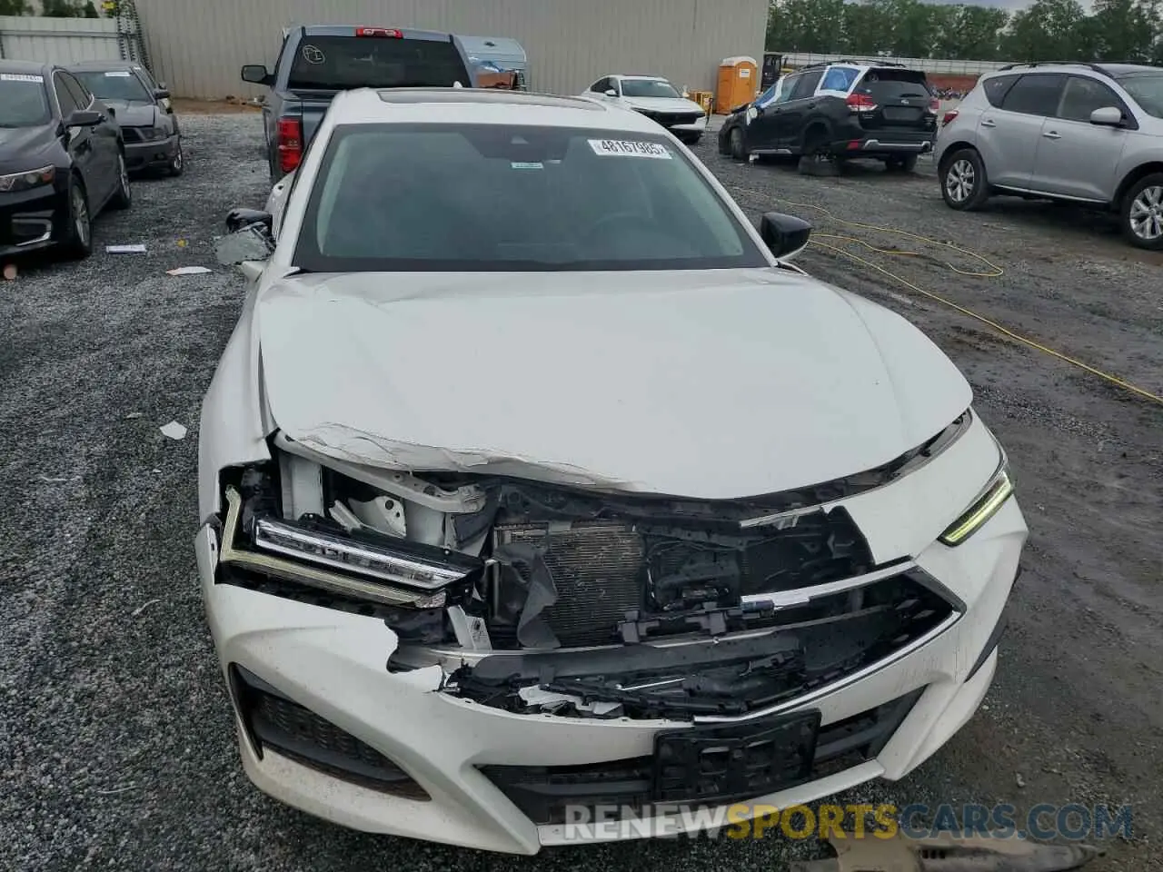 5 fotografías del automóvil dañado 19UUB5F41MA008113 ACURA TLX 2021