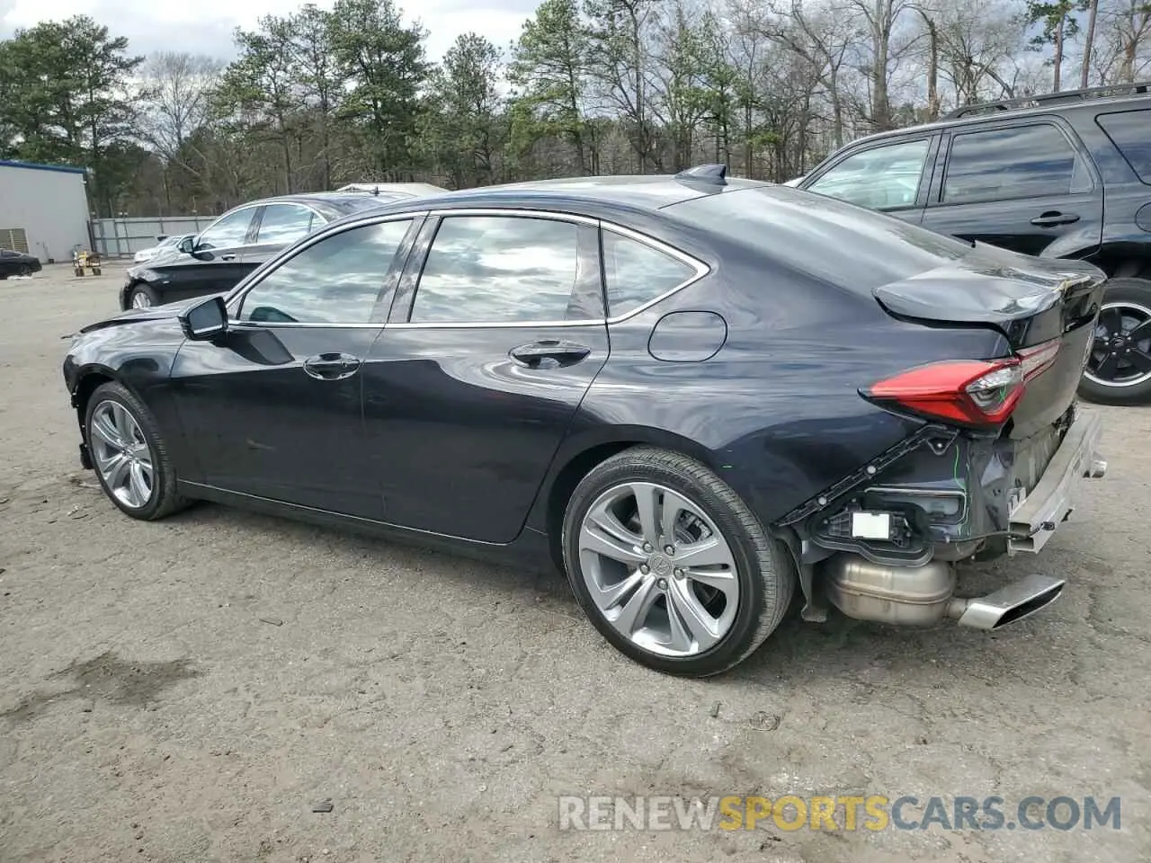 2 fotografías del automóvil dañado 19UUB5F41MA009522 ACURA TLX 2021