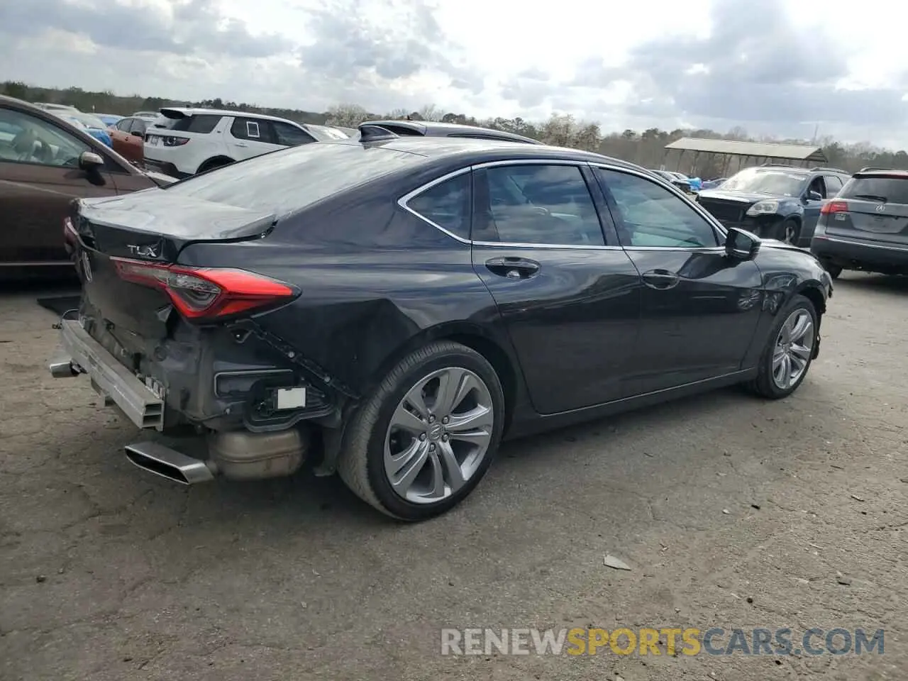 3 fotografías del automóvil dañado 19UUB5F41MA009522 ACURA TLX 2021