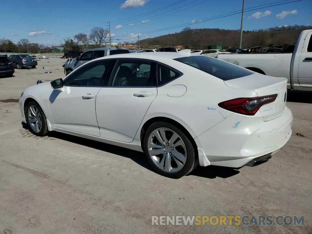 2 fotografías del automóvil dañado 19UUB5F41MA011321 ACURA TLX 2021