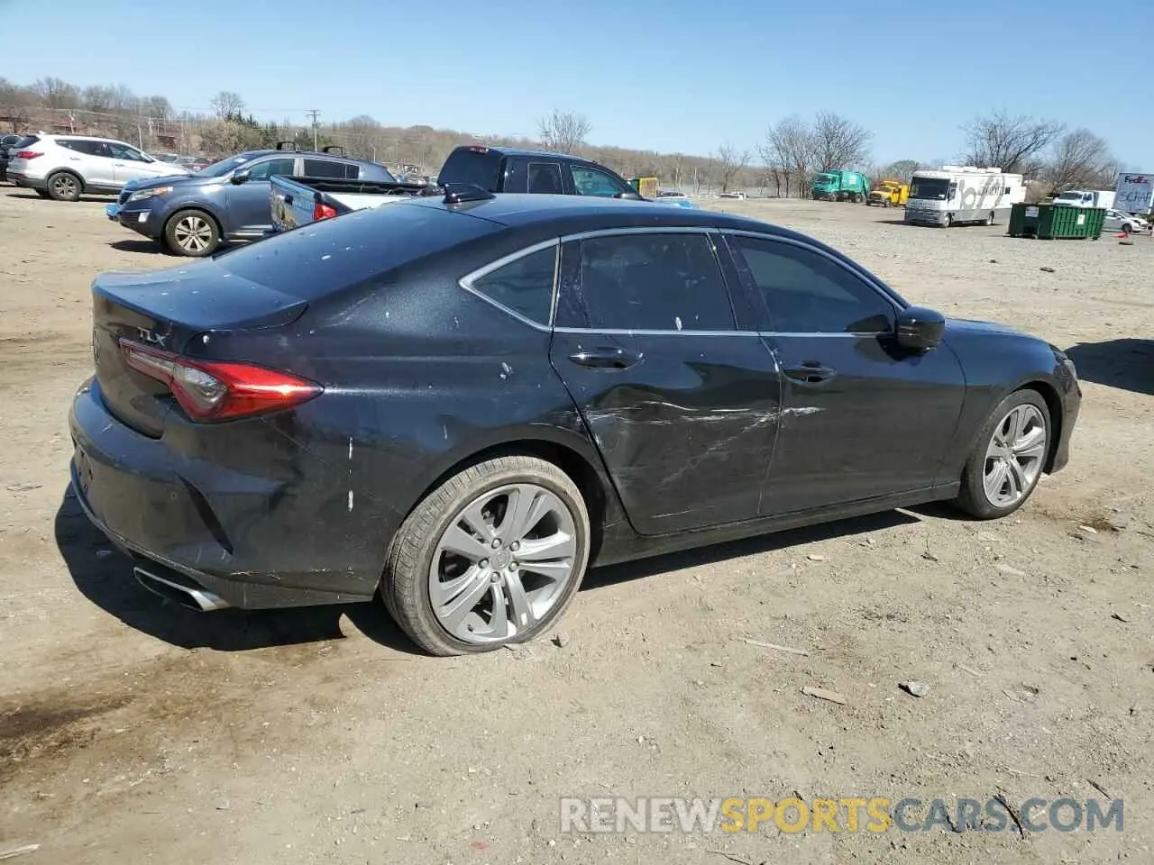 3 fotografías del automóvil dañado 19UUB5F42MA005804 ACURA TLX 2021