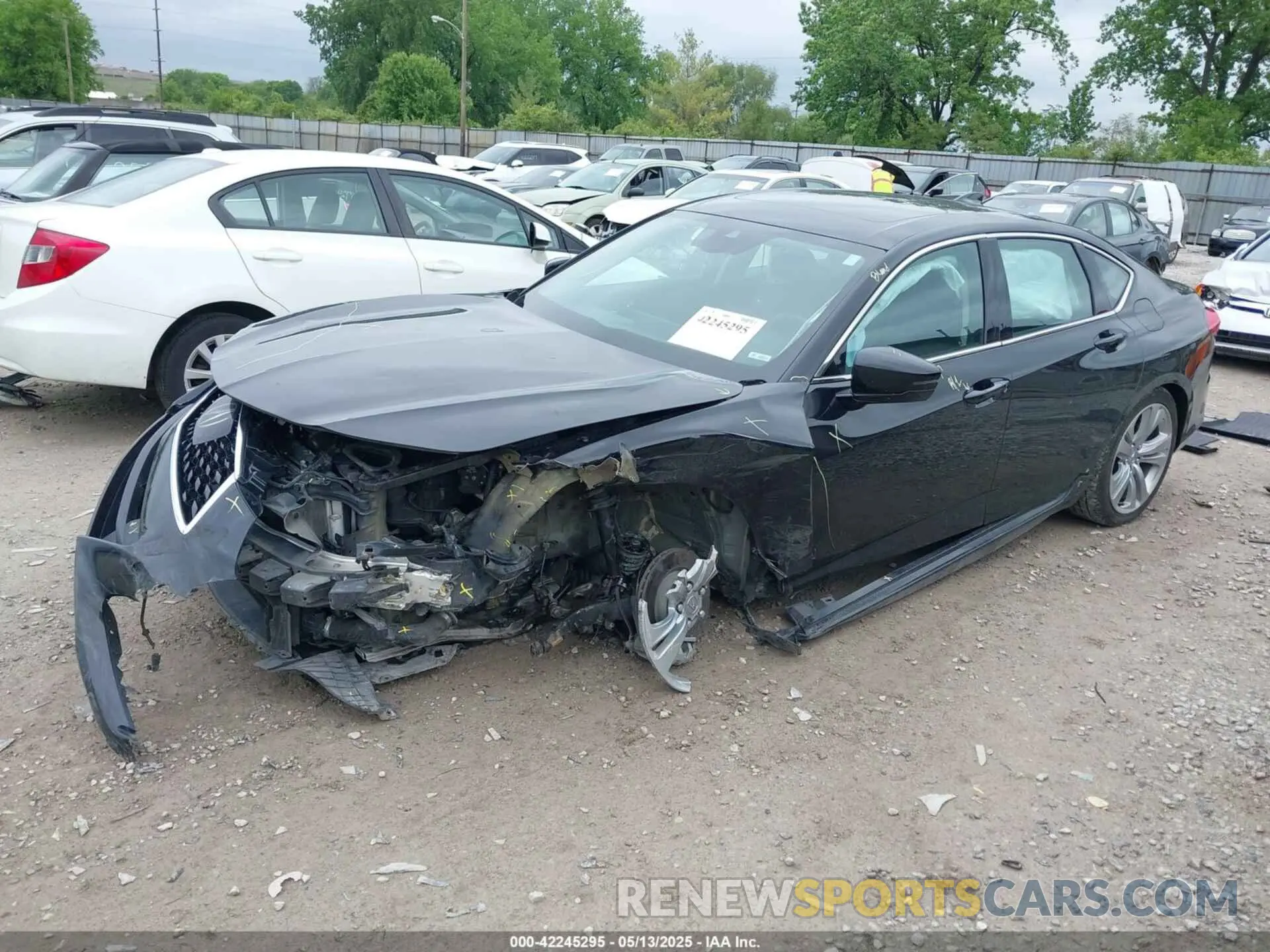 2 fotografías del automóvil dañado 19UUB5F42MA009559 ACURA TLX 2021