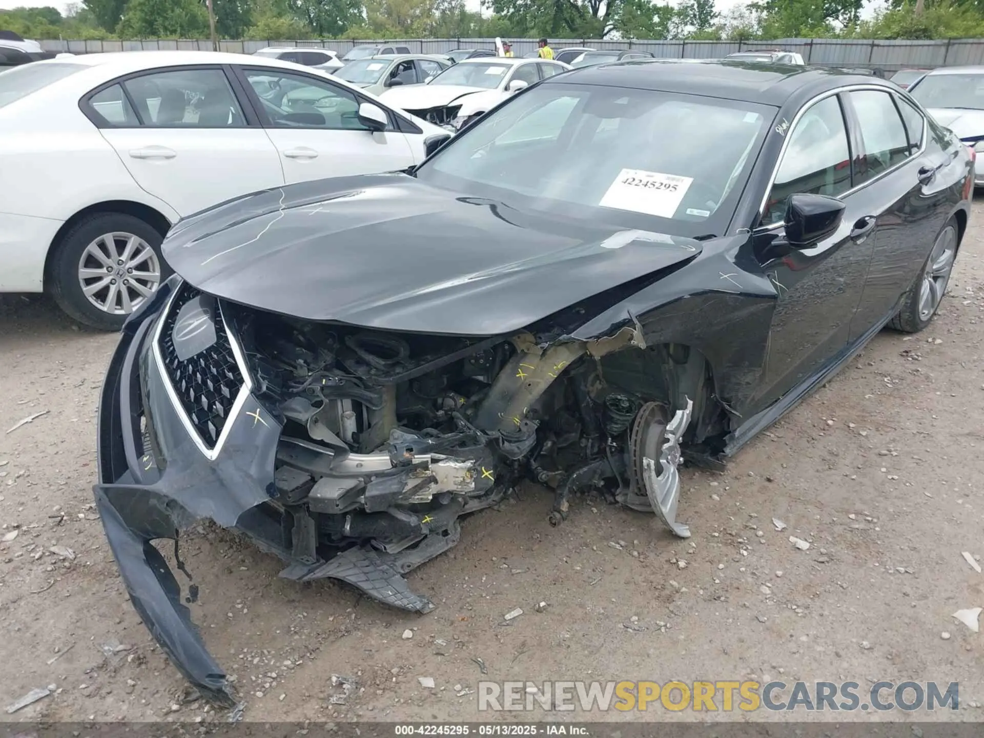 6 fotografías del automóvil dañado 19UUB5F42MA009559 ACURA TLX 2021