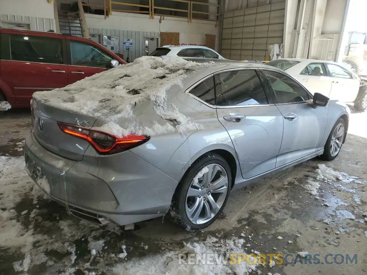 3 fotografías del automóvil dañado 19UUB5F43MA005021 ACURA TLX 2021
