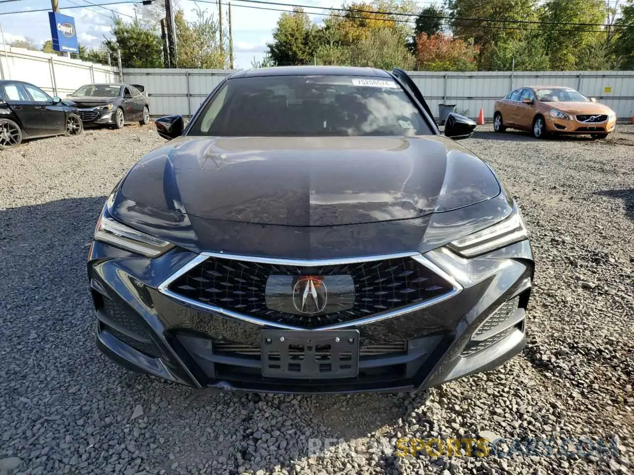 5 fotografías del automóvil dañado 19UUB5F45MA006185 ACURA TLX 2021