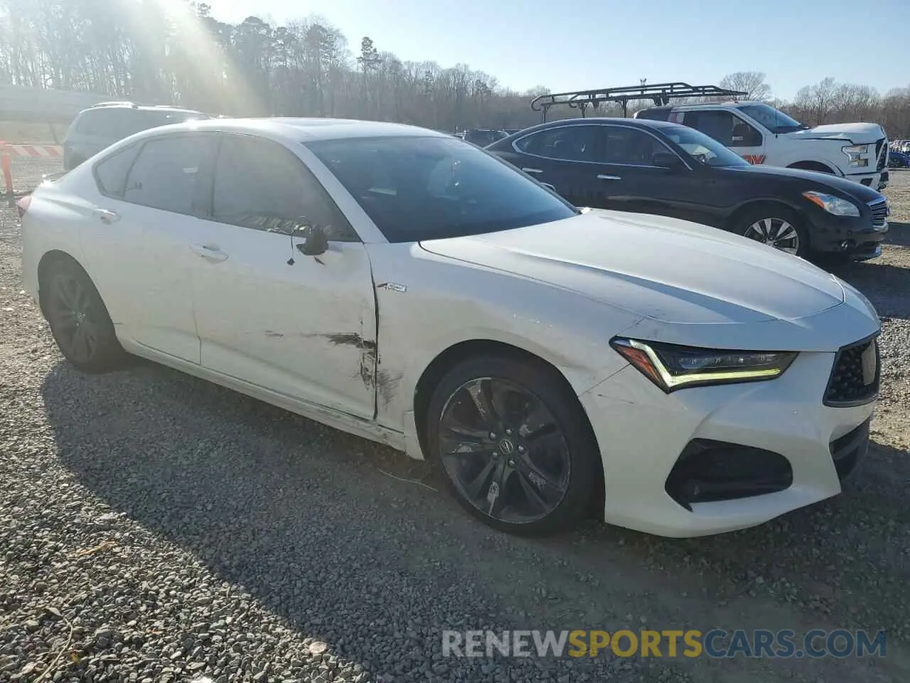 4 fotografías del automóvil dañado 19UUB5F53MA013676 ACURA TLX 2021