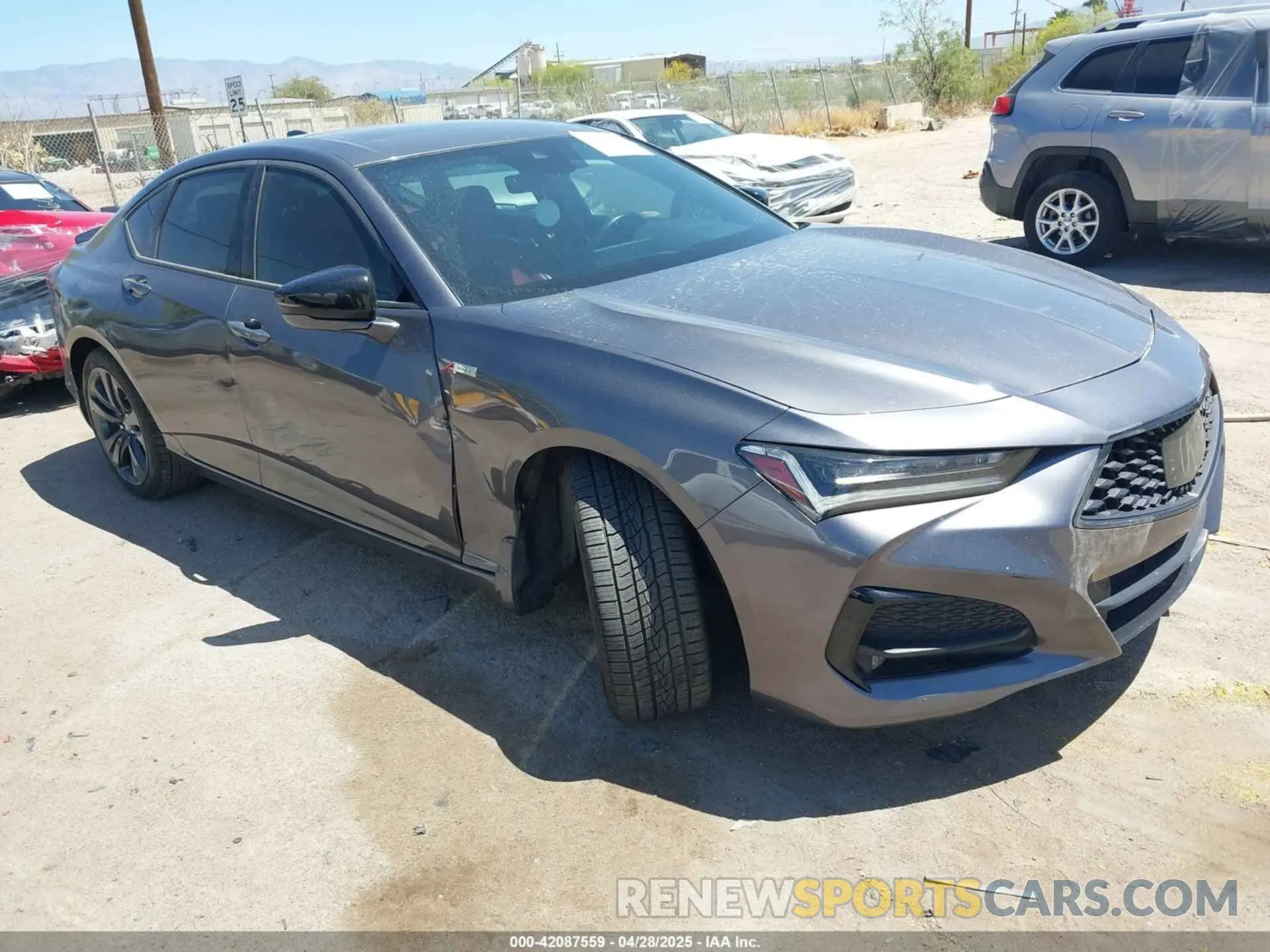 1 fotografías del automóvil dañado 19UUB5F55MA007104 ACURA TLX 2021