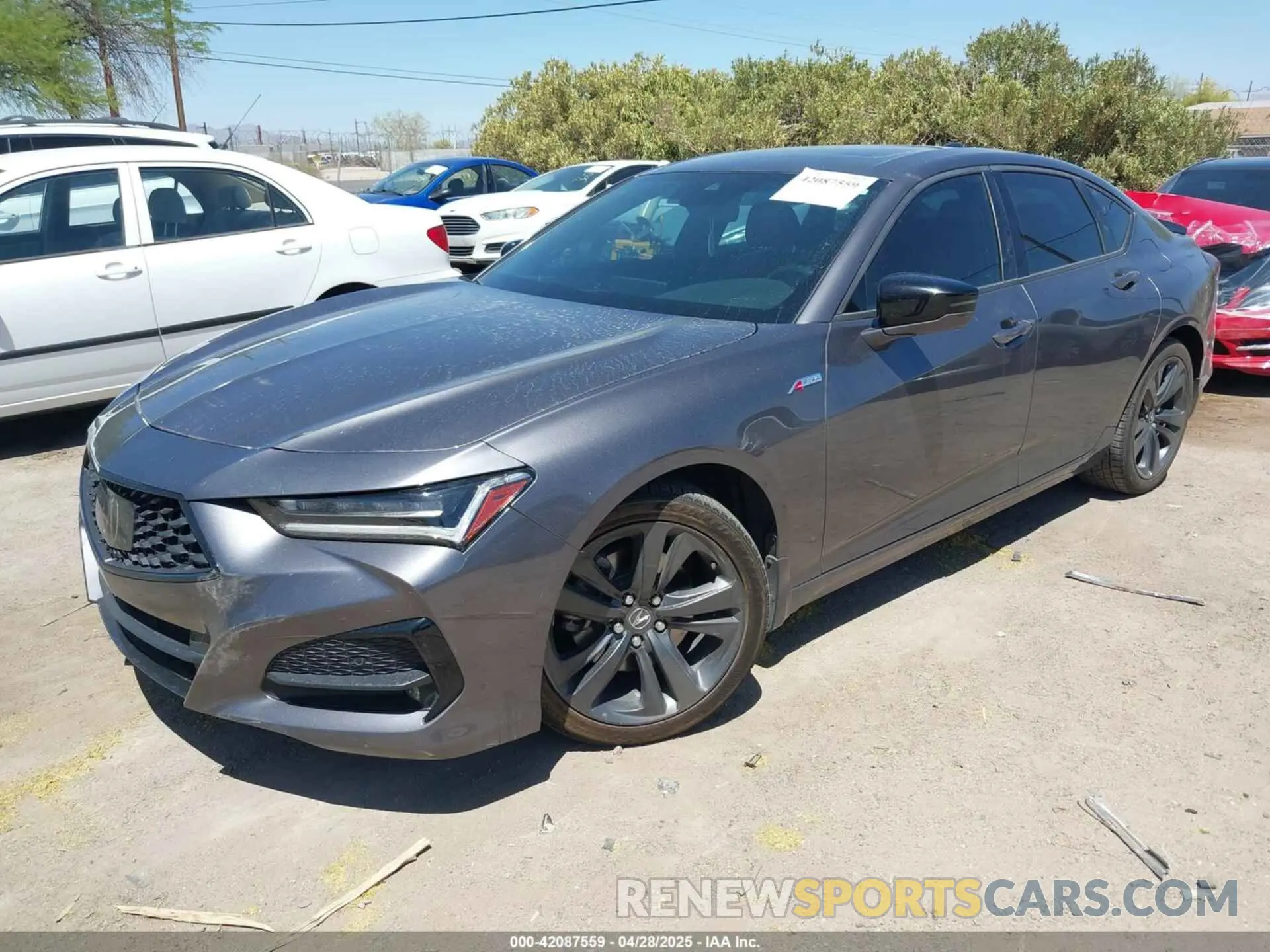 2 fotografías del automóvil dañado 19UUB5F55MA007104 ACURA TLX 2021