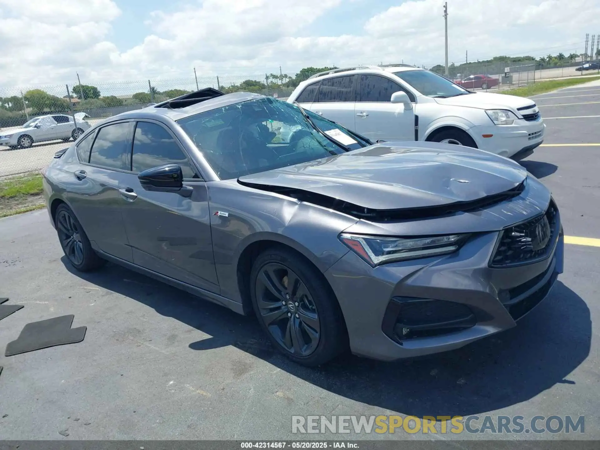 1 fotografías del automóvil dañado 19UUB5F58MA008036 ACURA TLX 2021