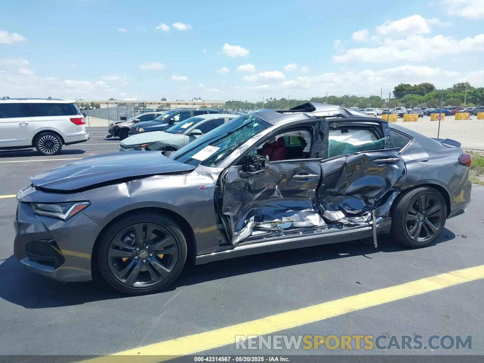 6 fotografías del automóvil dañado 19UUB5F58MA008036 ACURA TLX 2021