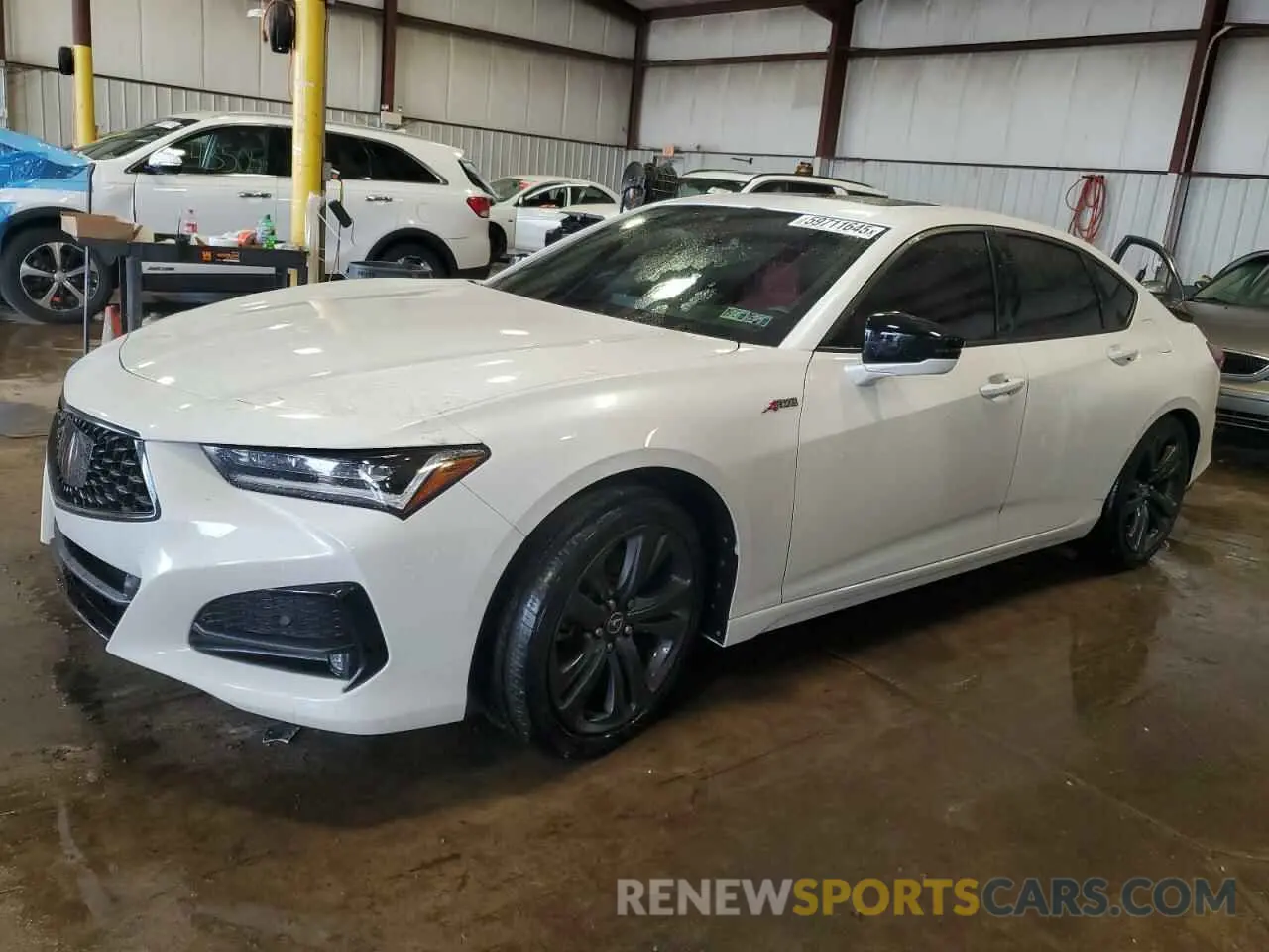 1 fotografías del automóvil dañado 19UUB5F58MA013687 ACURA TLX 2021