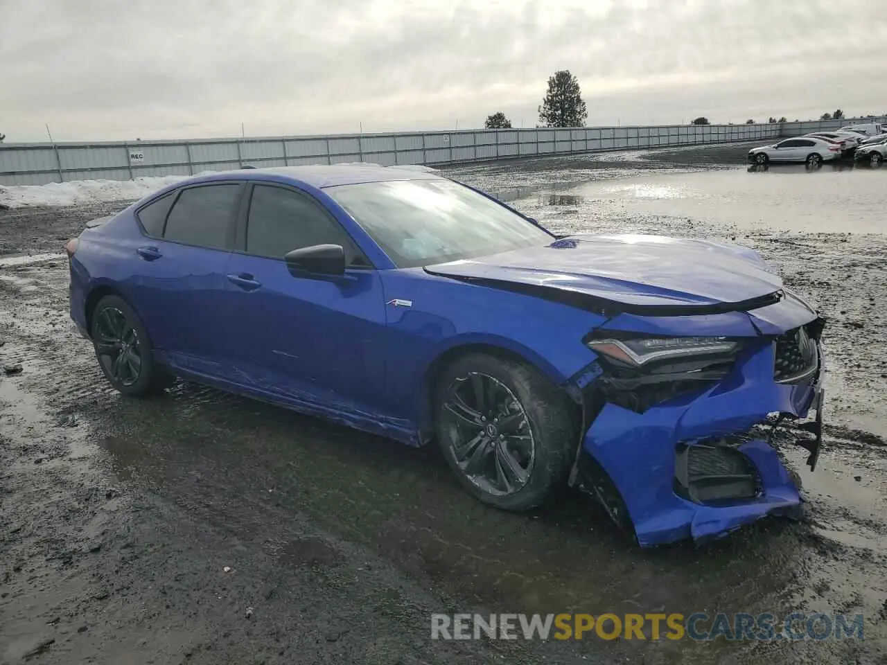 4 fotografías del automóvil dañado 19UUB5F59MA008532 ACURA TLX 2021