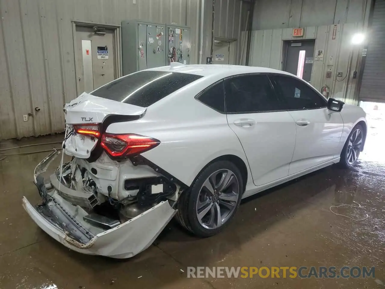 3 fotografías del automóvil dañado 19UUB5F60MA000909 ACURA TLX 2021