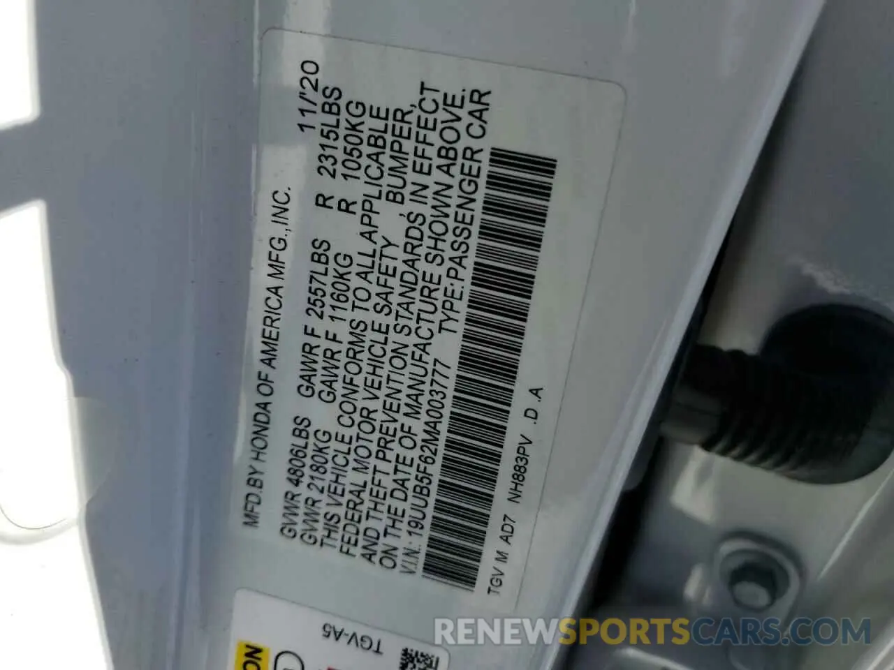 13 fotografías del automóvil dañado 19UUB5F62MA003777 ACURA TLX 2021