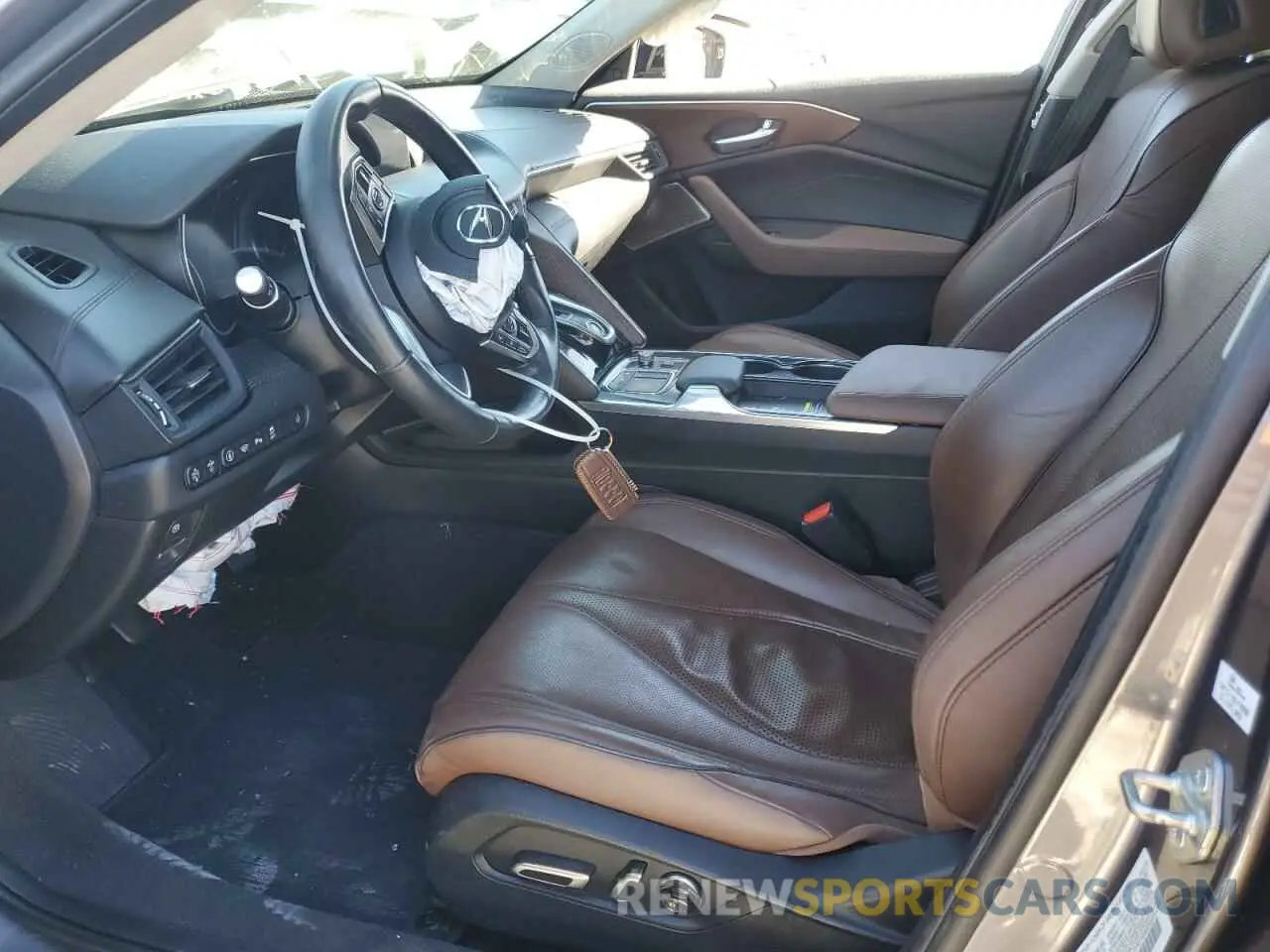 7 fotografías del automóvil dañado 19UUB5F66MA000476 ACURA TLX 2021