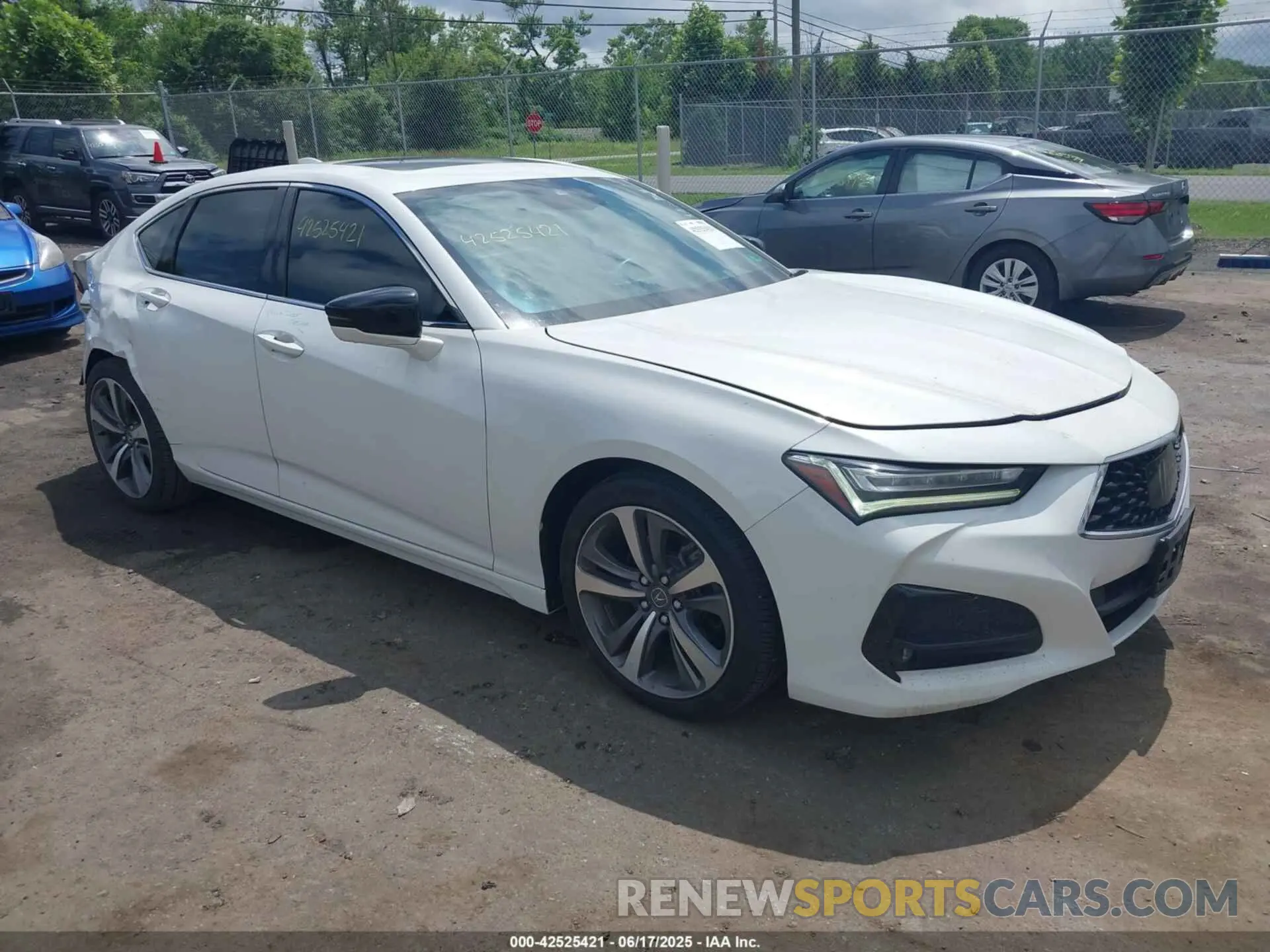 1 fotografías del automóvil dañado 19UUB5F68MA001306 ACURA TLX 2021
