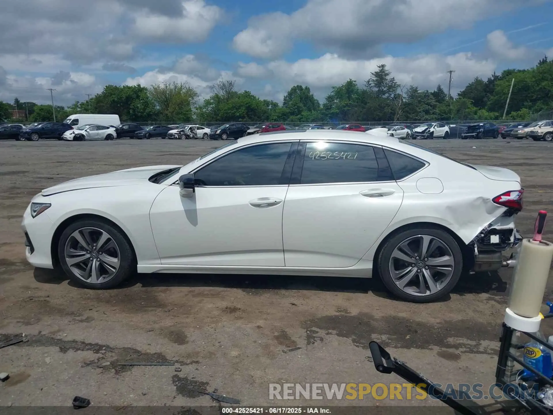14 fotografías del automóvil dañado 19UUB5F68MA001306 ACURA TLX 2021