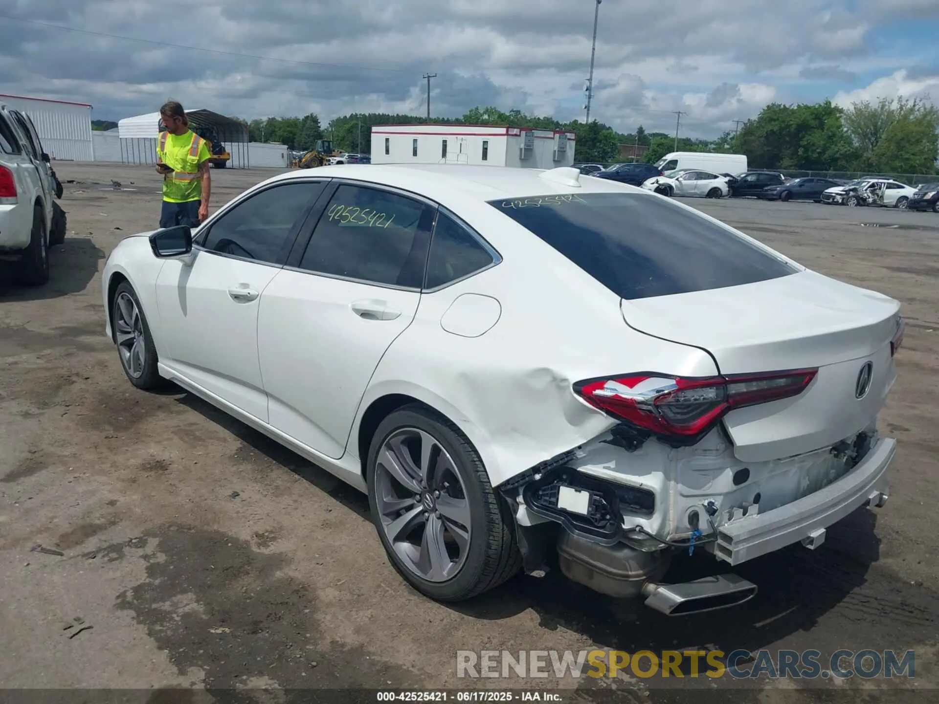3 fotografías del automóvil dañado 19UUB5F68MA001306 ACURA TLX 2021
