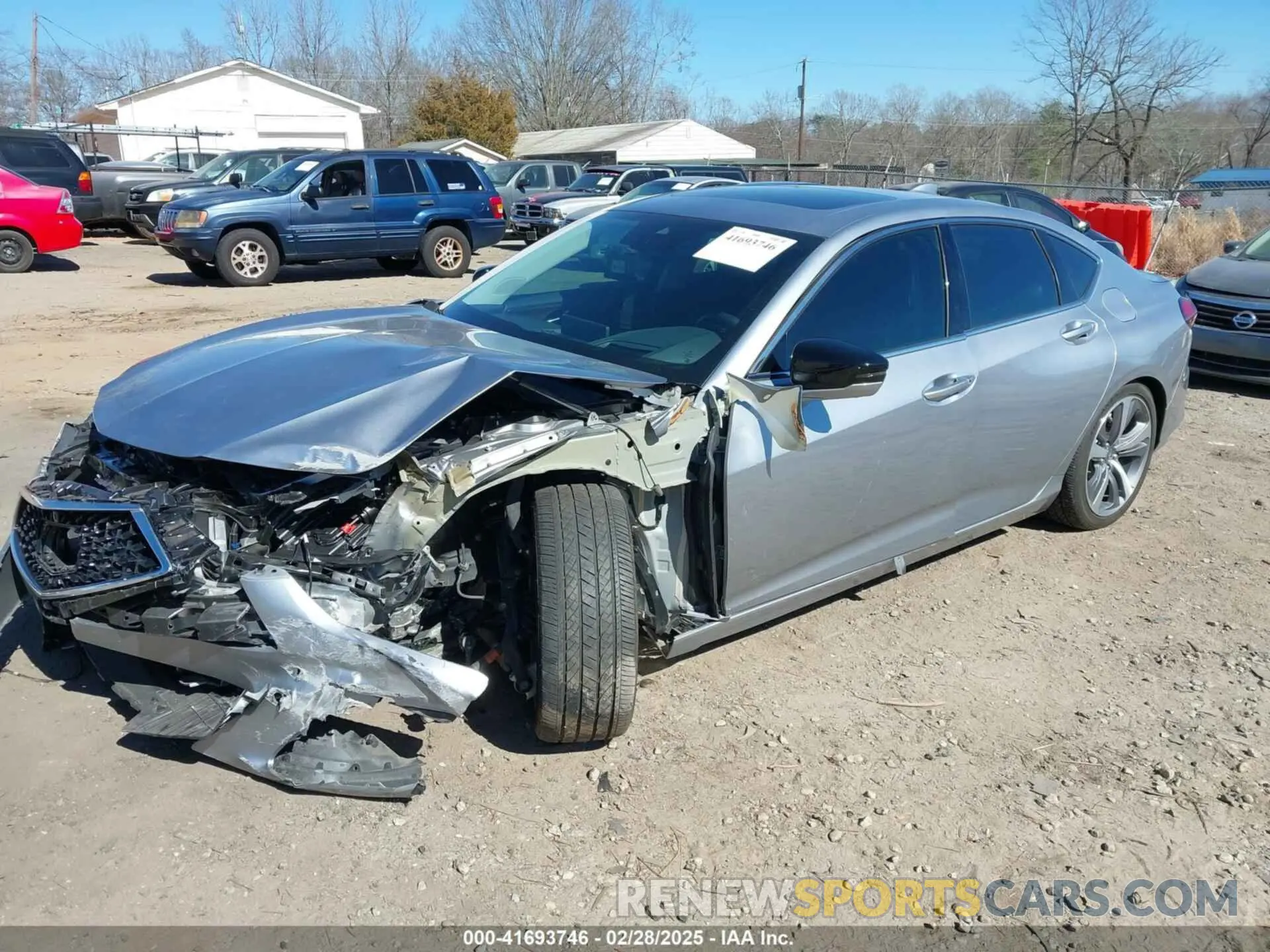 2 fotografías del automóvil dañado 19UUB5F68MA007218 ACURA TLX 2021