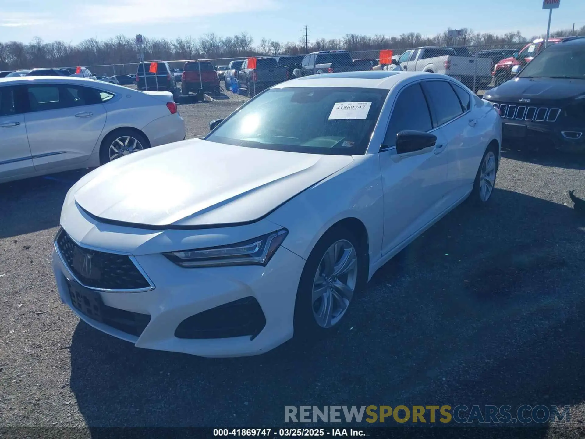 2 fotografías del automóvil dañado 19UUB6F41MA006805 ACURA TLX 2021