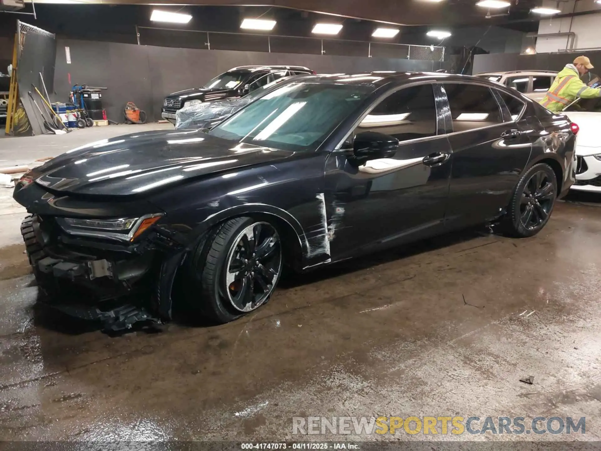 2 fotografías del automóvil dañado 19UUB6F41MA010563 ACURA TLX 2021