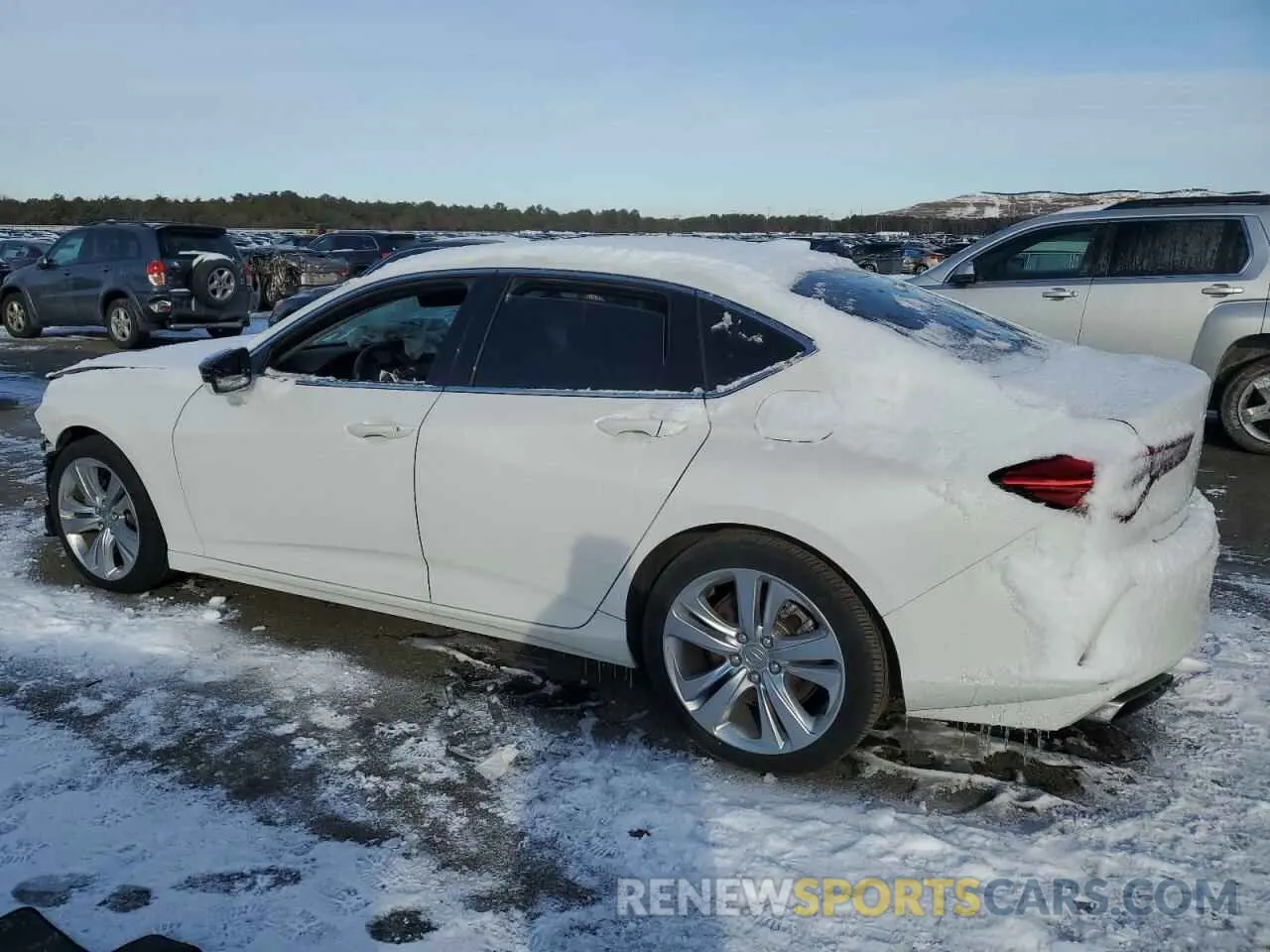 2 fotografías del automóvil dañado 19UUB6F43MA006630 ACURA TLX 2021