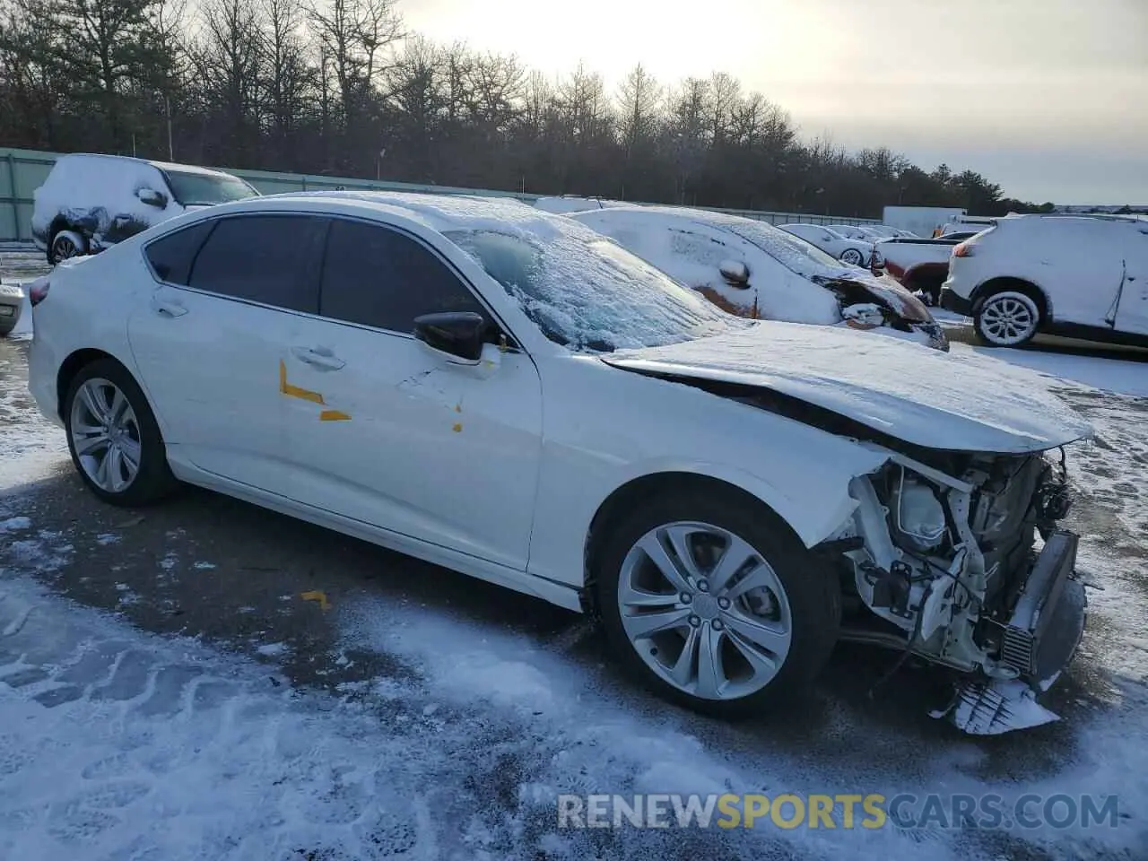 4 fotografías del automóvil dañado 19UUB6F43MA006630 ACURA TLX 2021