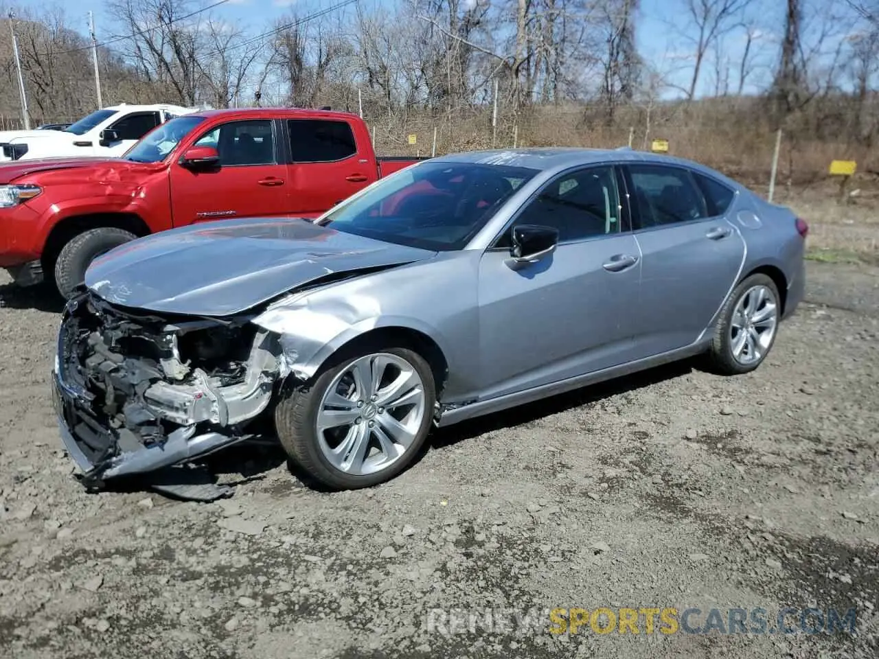 1 fotografías del automóvil dañado 19UUB6F43MA010418 ACURA TLX 2021