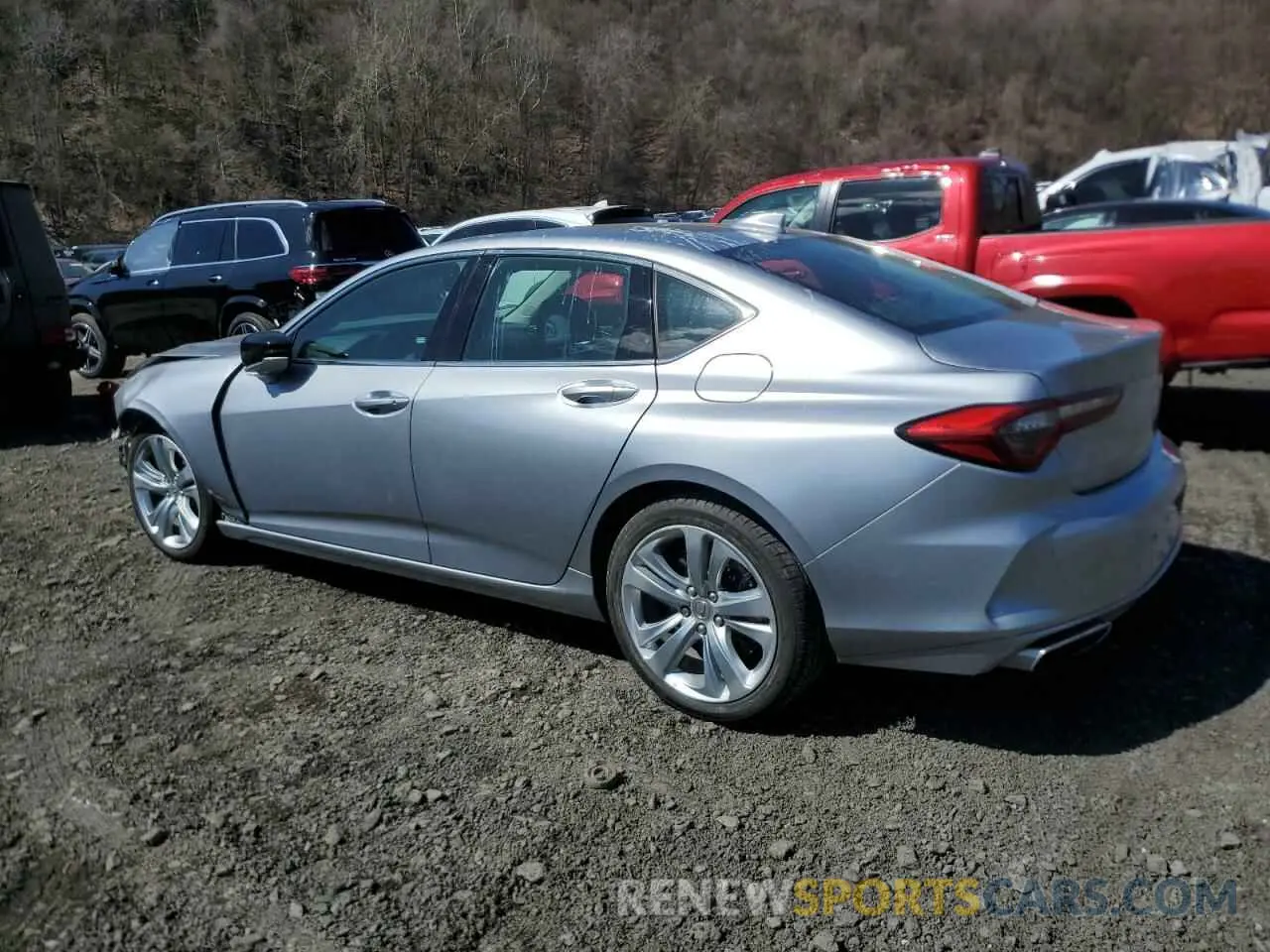 2 fotografías del automóvil dañado 19UUB6F43MA010418 ACURA TLX 2021