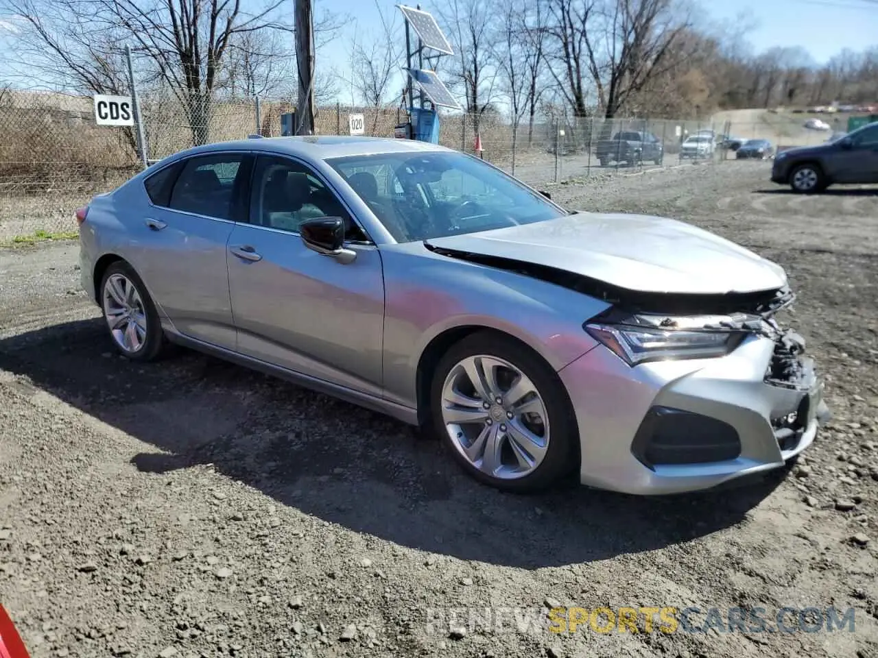 4 fotografías del automóvil dañado 19UUB6F43MA010418 ACURA TLX 2021