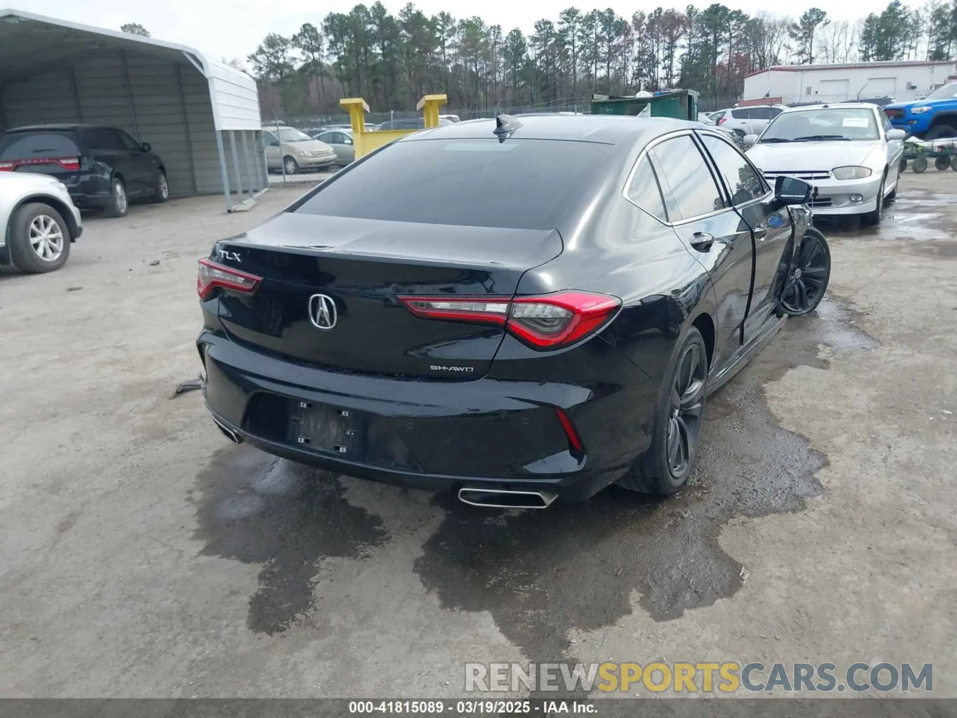 4 fotografías del automóvil dañado 19UUB6F48MA004162 ACURA TLX 2021
